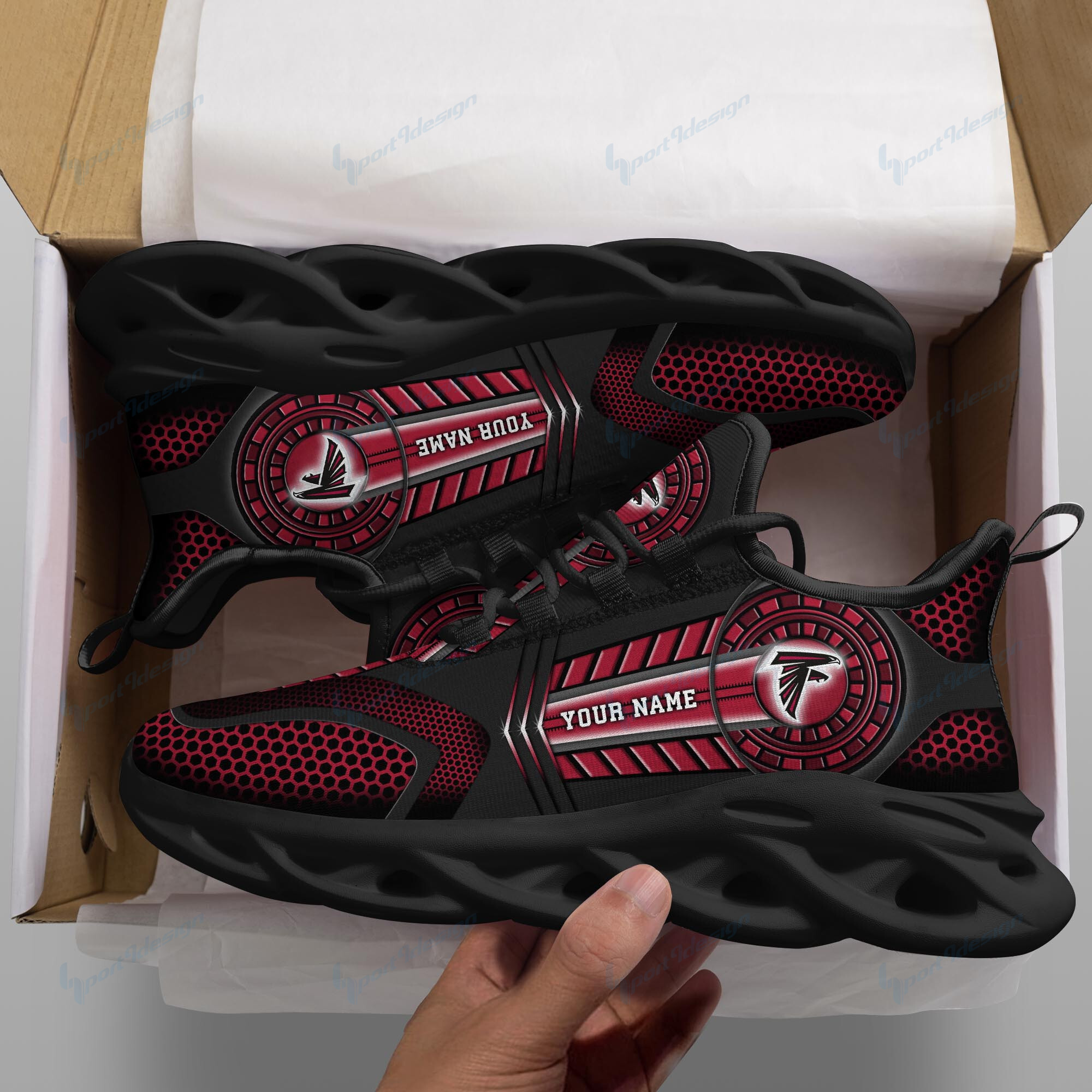 JWFancy Atlanta Falcons NFL Max Soul Shoes Sneakers For Men And Women