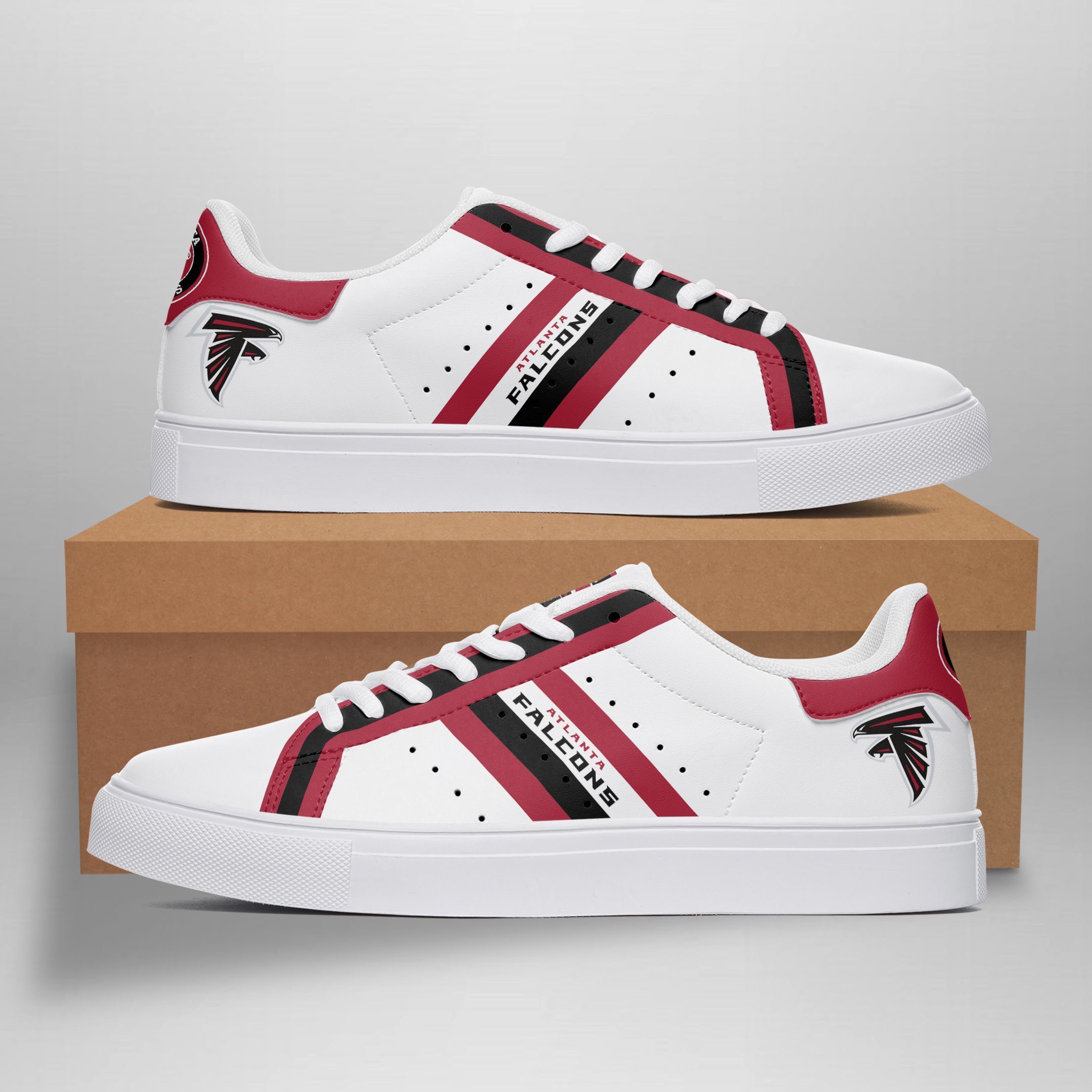 JWFancy Atlanta Falcons Skate Stan Shoes Sneakes For Men And Women