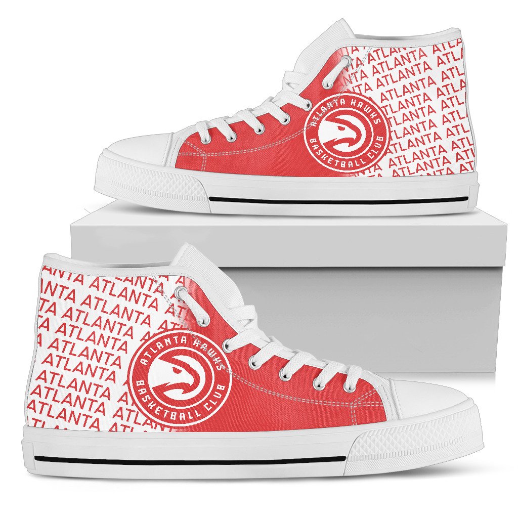 JWFancy Atlanta Hawks High Top Canvas Sneakers Shoes For Men And Women