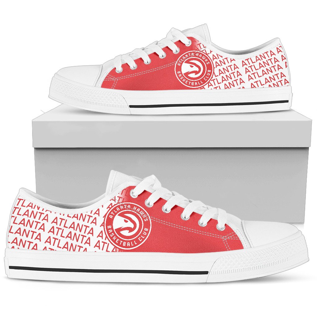 JWFancy Atlanta Hawks Low Top Canvas Sneakers Shoes For Men And Women