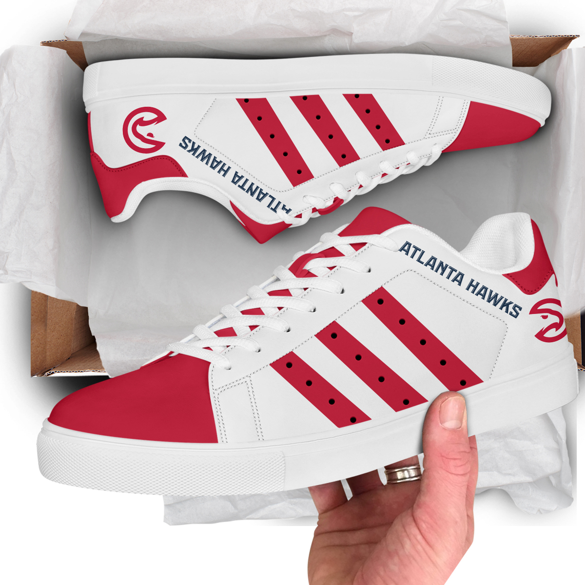 JWFancy Atlanta Hawks Skate Stan Shoes Sneakes For Men And Women