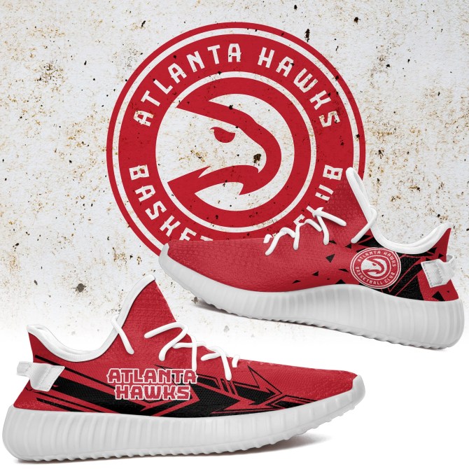 JWFancy Atlanta Hawks Yeezy Boost Shoes For Men And Women