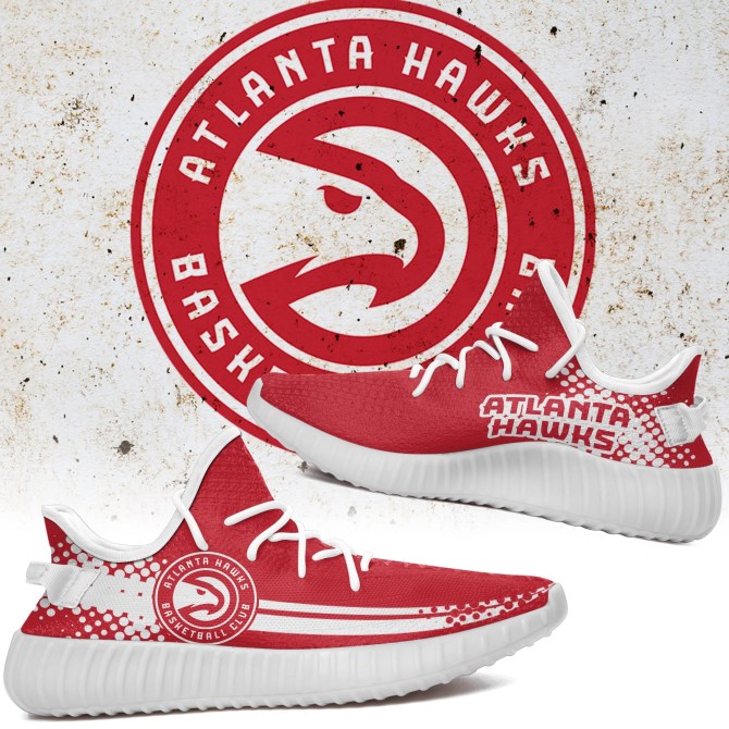 JWFancy Atlanta Hawks Yeezy Boost Shoes For Men And Women