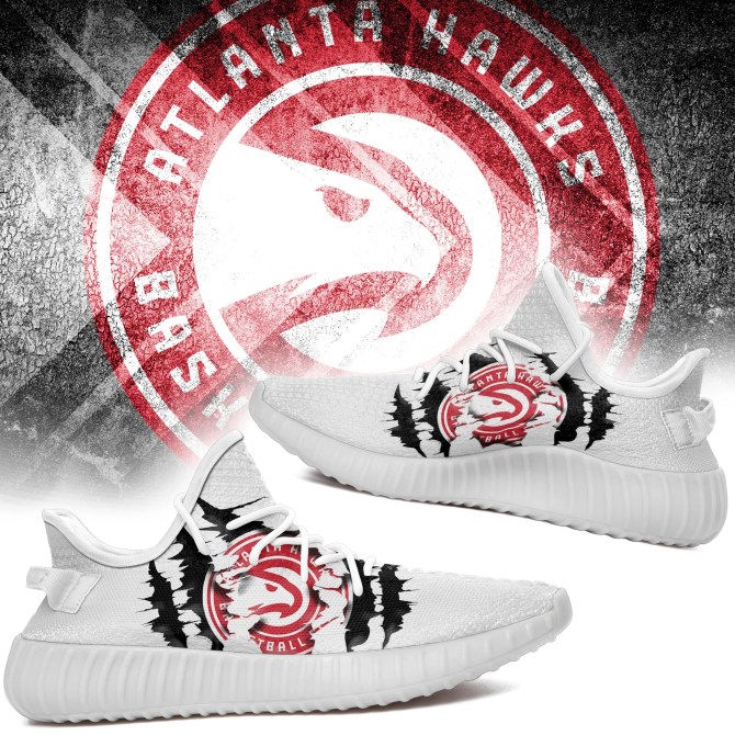 JWFancy Atlanta Hawks Yeezy Boost Shoes For Men And Women