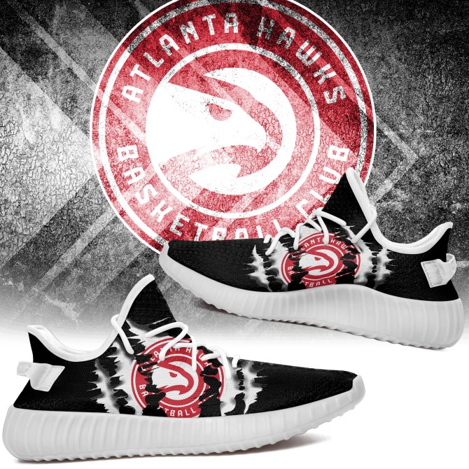 JWFancy Atlanta Hawks Yeezy Boost Shoes For Men And Women