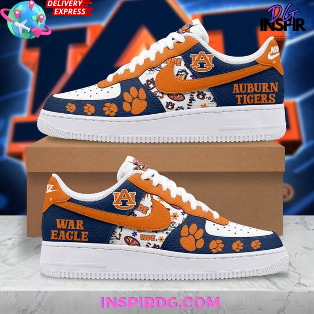 JWFancy Auburn Tigers Air Low-Top Sneakers Shoes For Men And Women