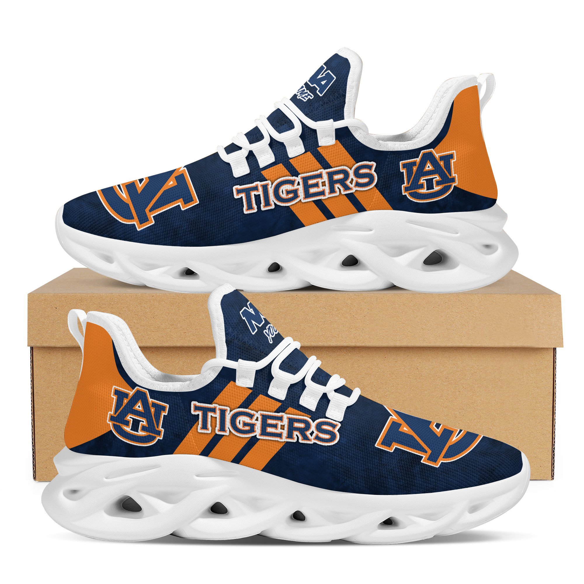 JWFancy Auburn Tigers Max Soul Shoes Sneakers For Men And Women