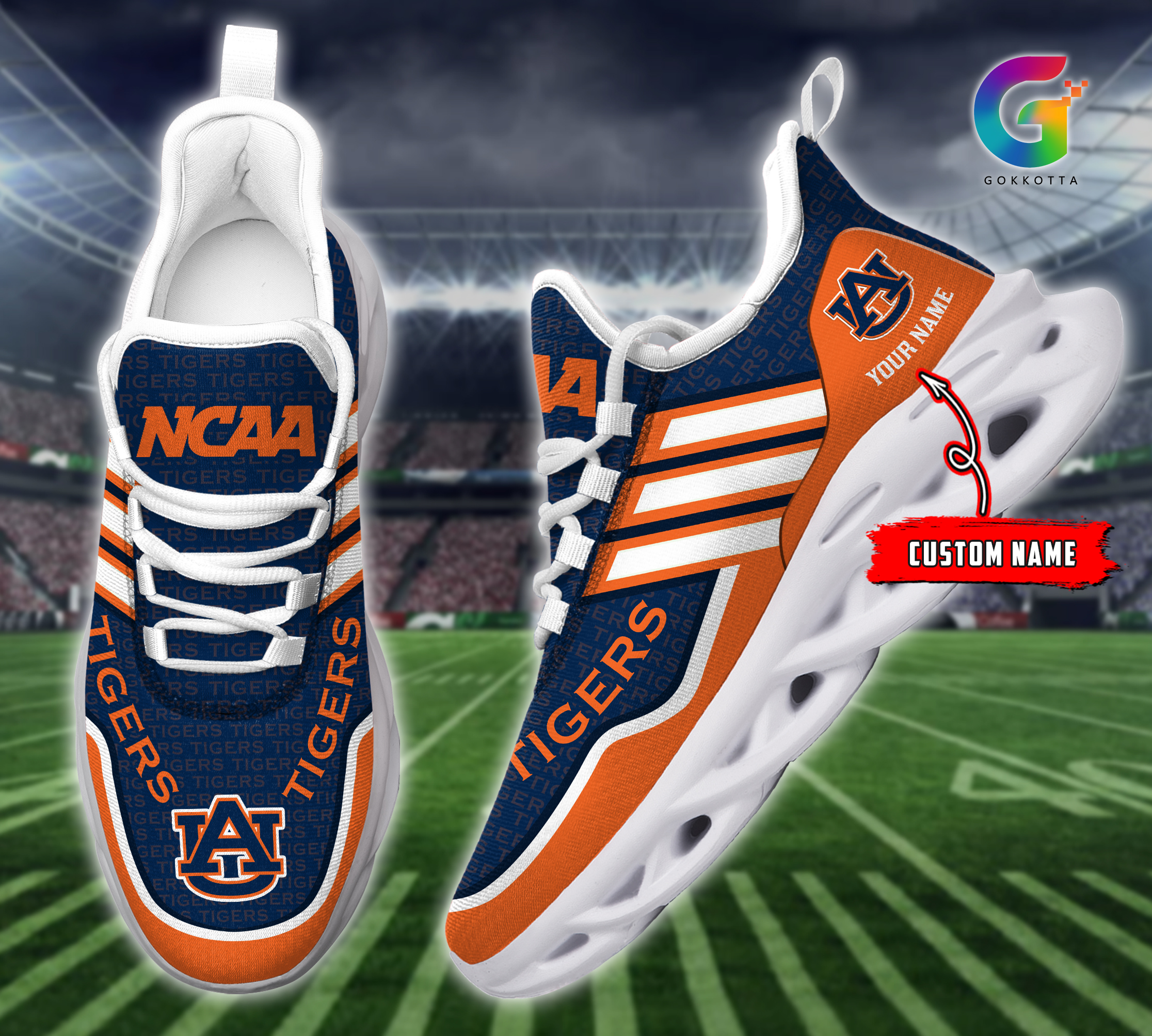 JWFancy Auburn Tigers NCAA Max Soul Shoes Sneakers For Men And Women
