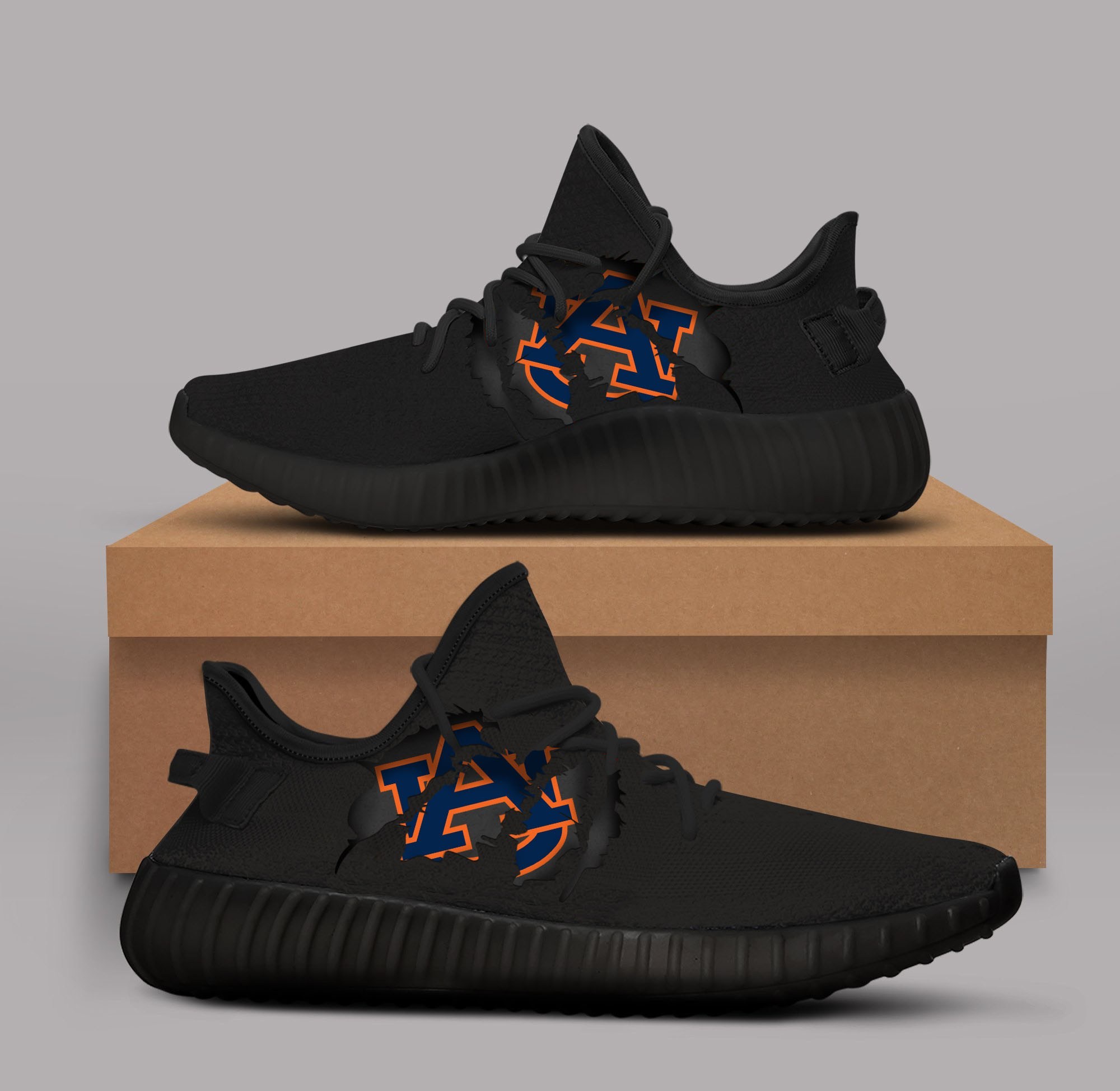 JWFancy Auburn Tigers Yeezy Boost Shoes For Men And Women