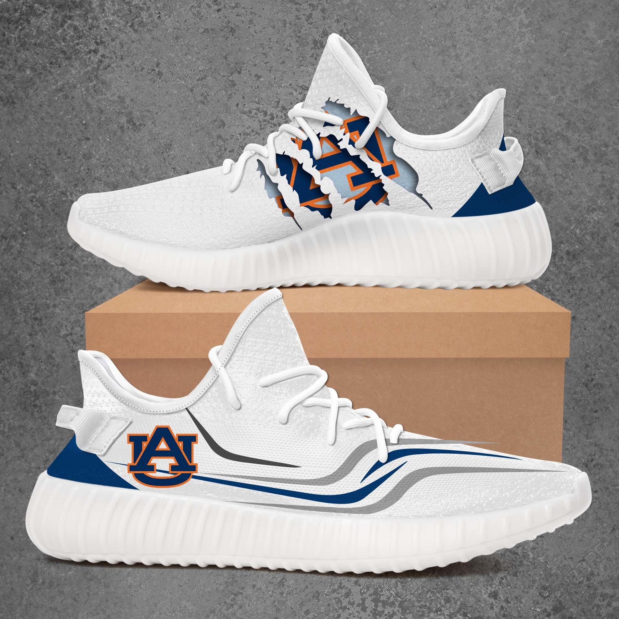 JWFancy Auburn Tigers Yeezy Boost Shoes For Men And Women