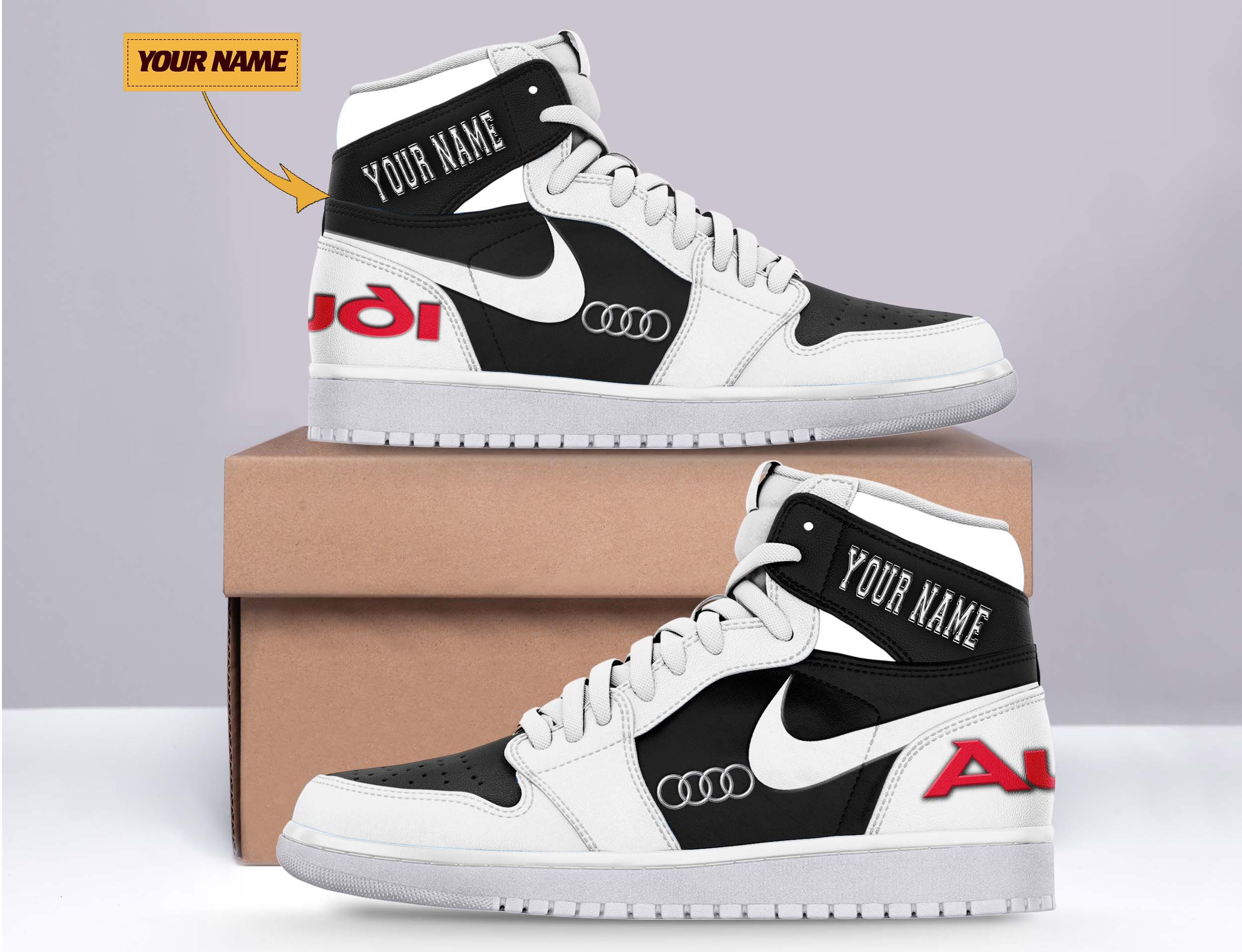 JWFancy Audi AJ1 High Sneakers Shoes For Men And Women
