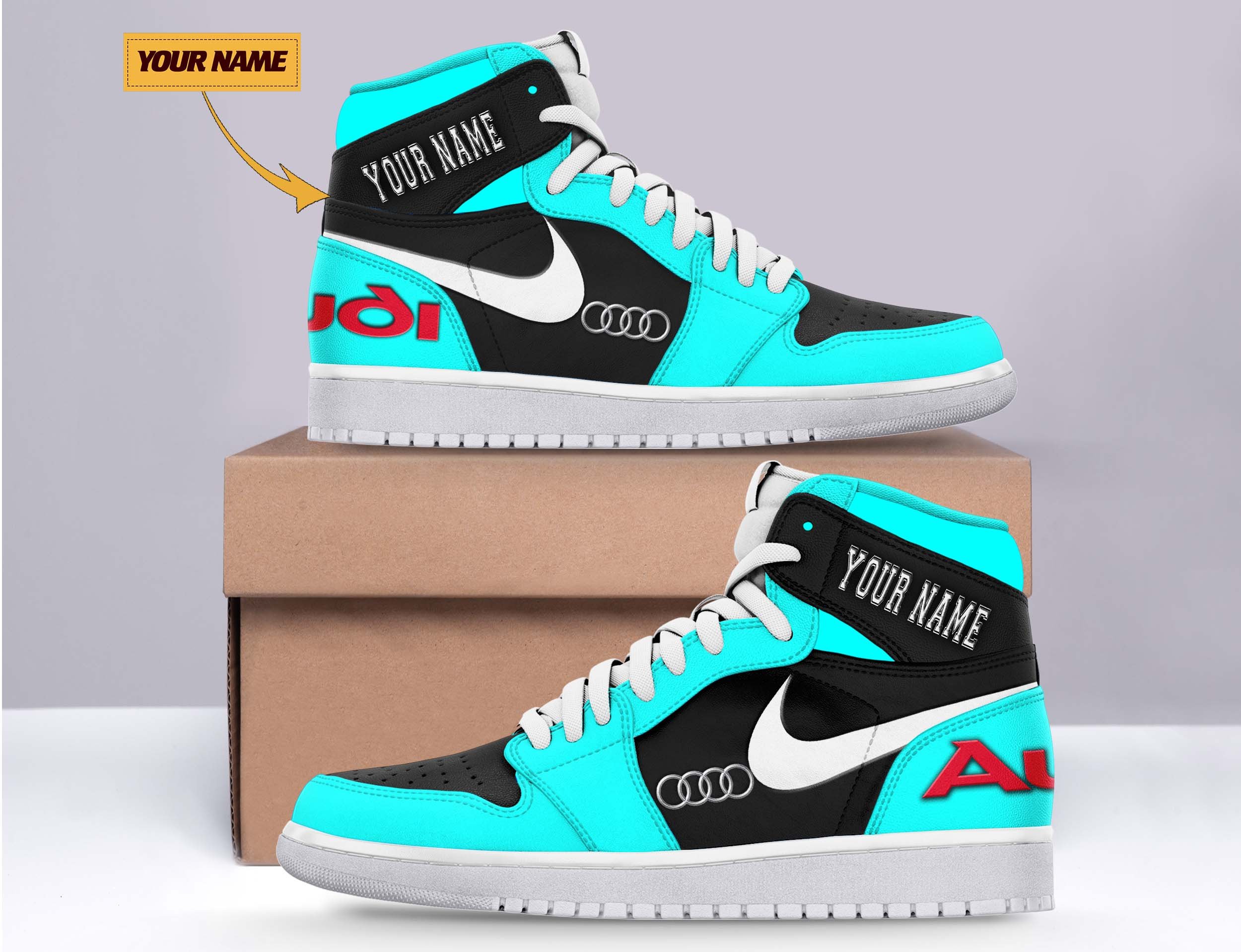 JWFancy Audi AJ1 High Sneakers Shoes For Men And Women