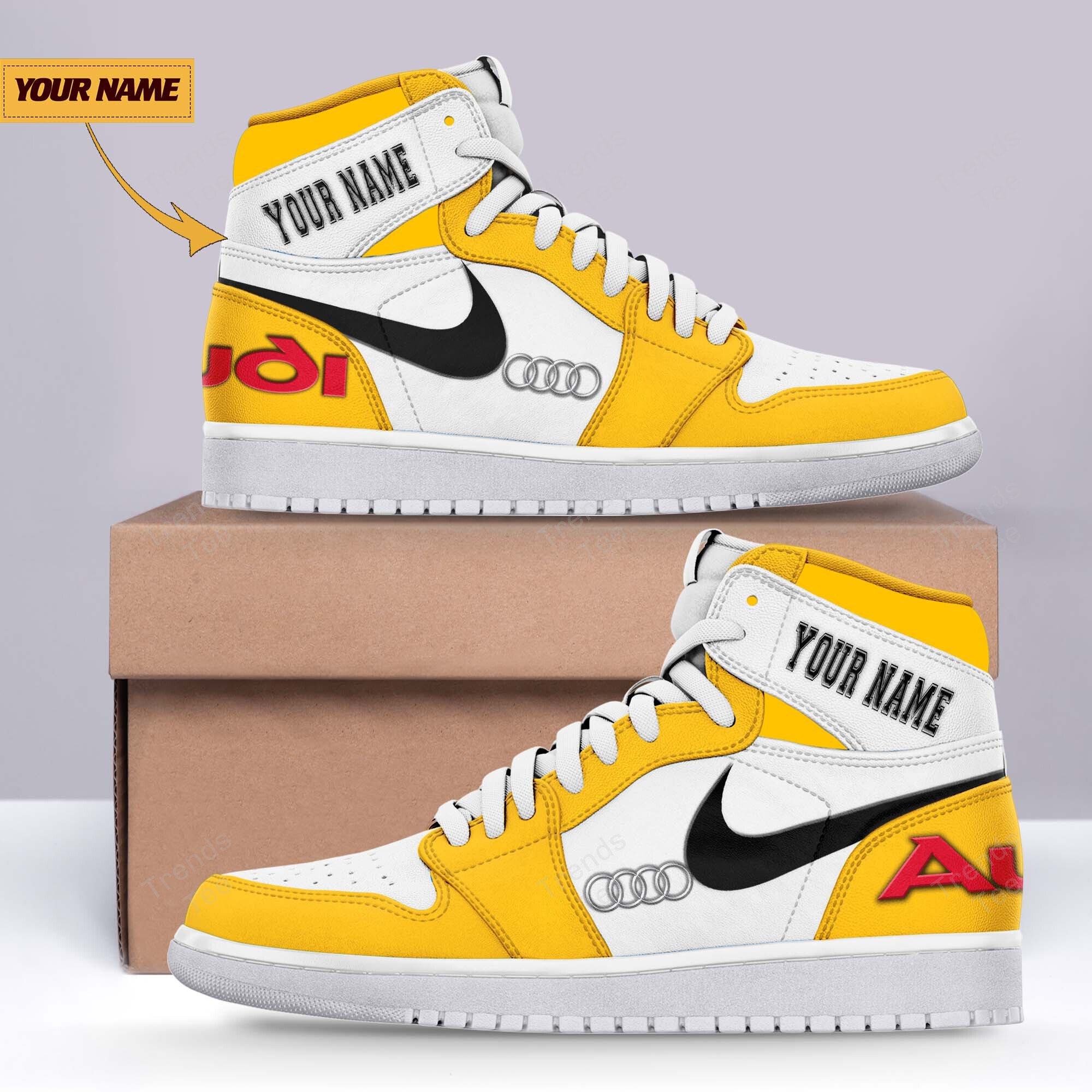 JWFancy Audi AJ1 High Sneakers Shoes For Men And Women