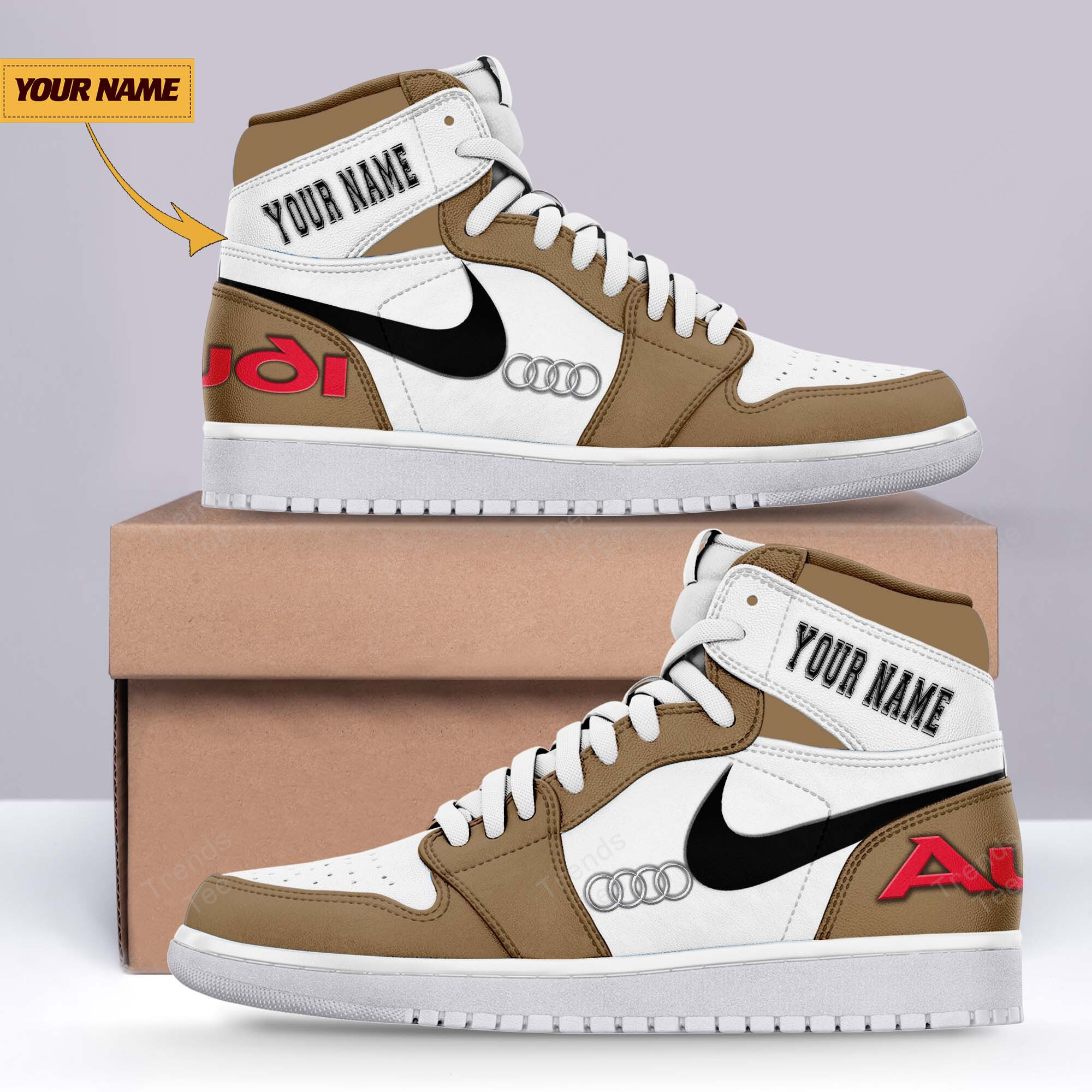 JWFancy Audi AJ1 High Sneakers Shoes For Men And Women
