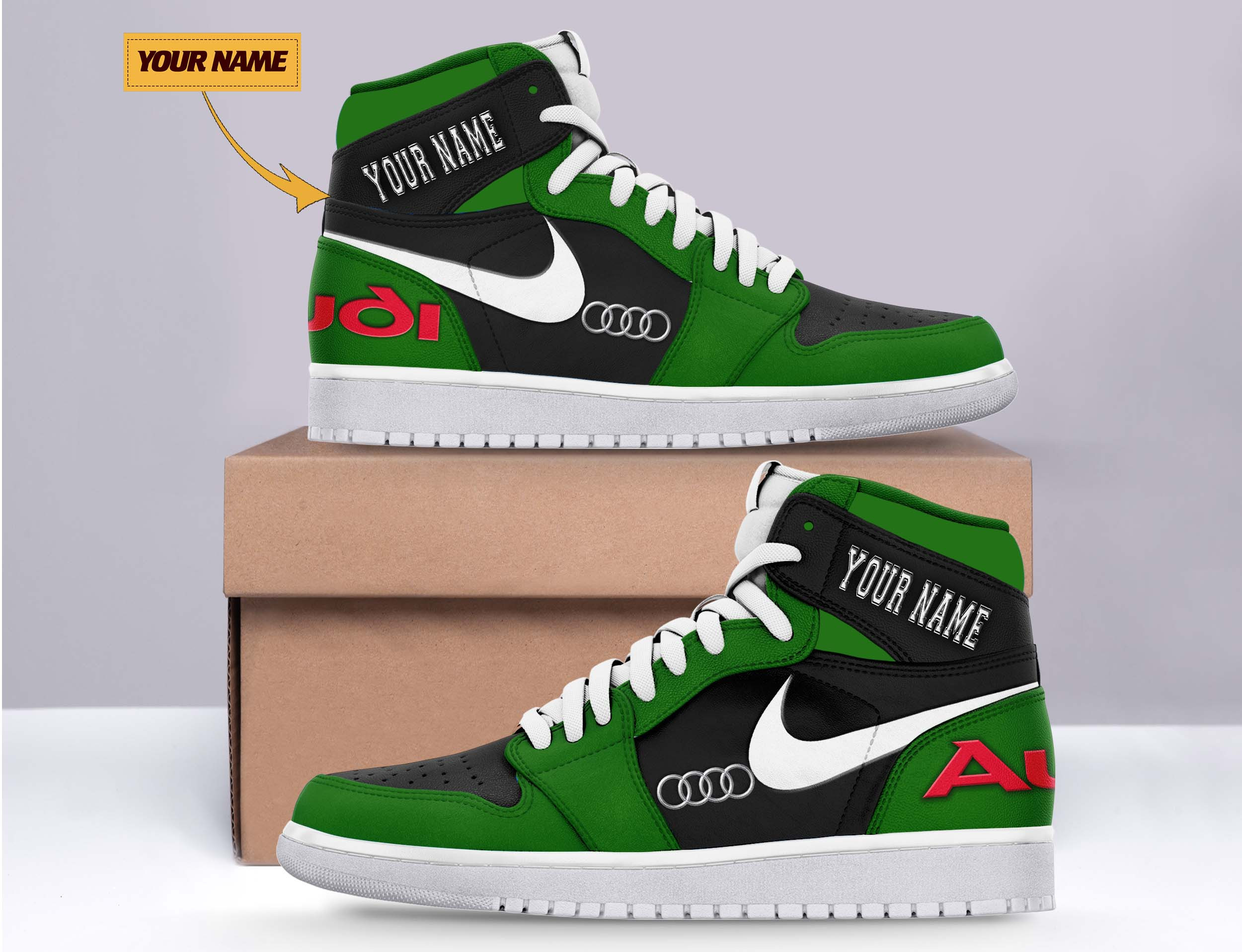 JWFancy Audi AJ1 High Sneakers Shoes For Men And Women