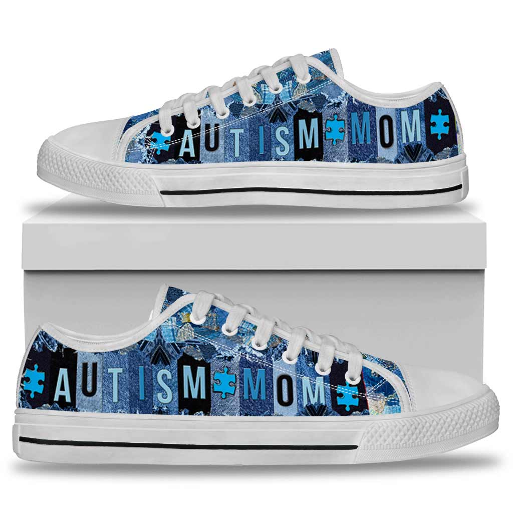 JWFancy Autism Mom Low Top Canvas Sneakers Shoes For Men And Women