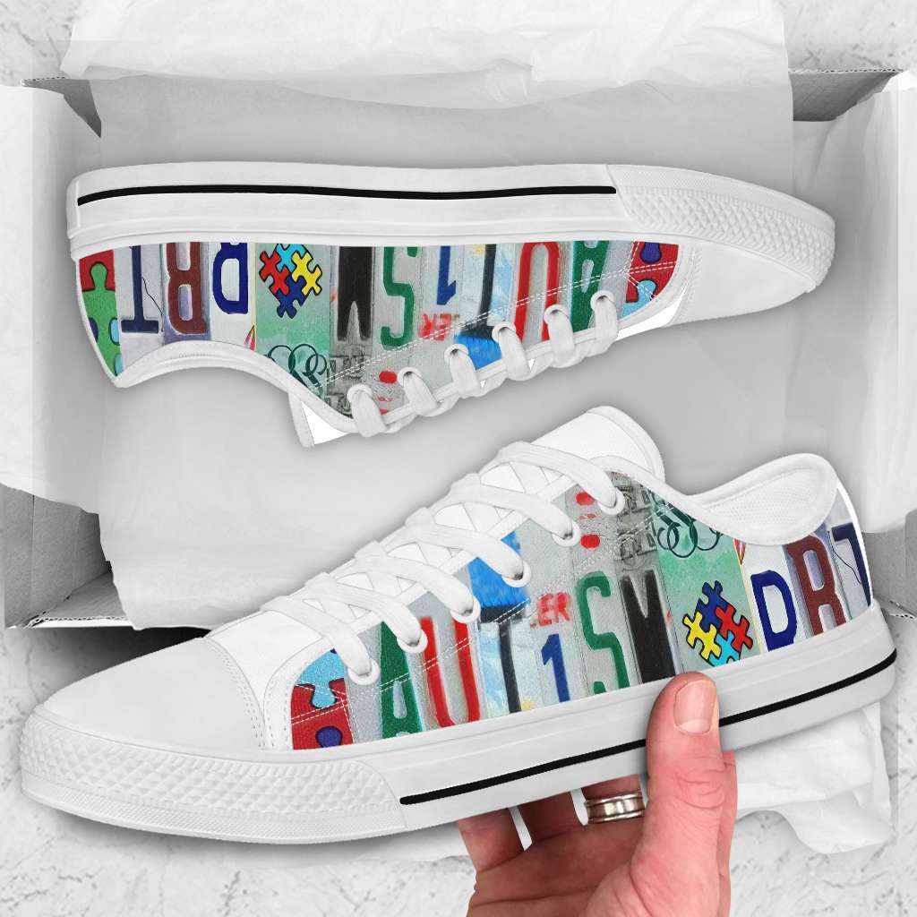 JWFancy Autism RBT- Autism Awareness Low Top Canvas Sneakers Shoes For Men And Women