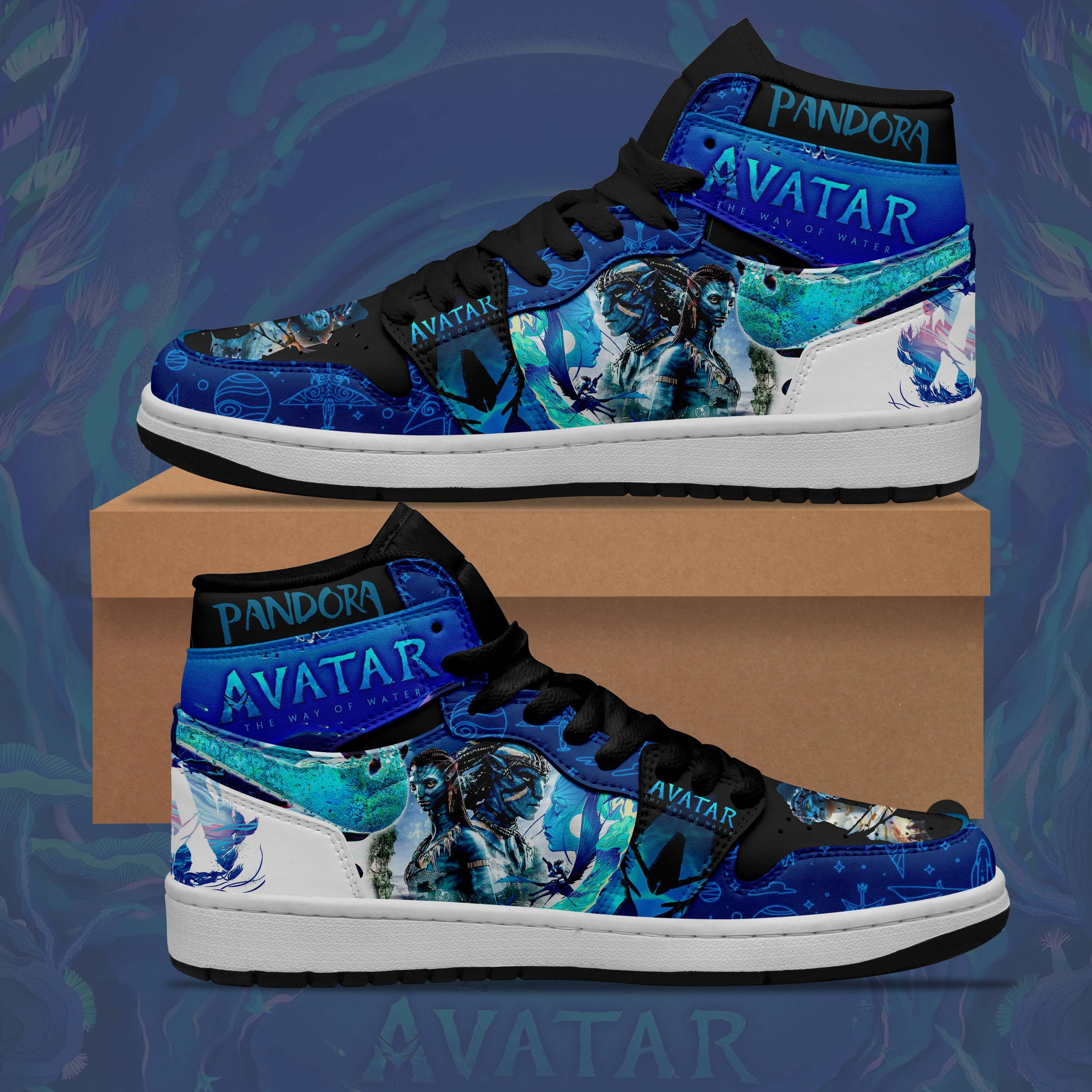 JWFancy Avatar Frontiers of Pandora AJ1 High Sneakers Shoes For Men And Women
