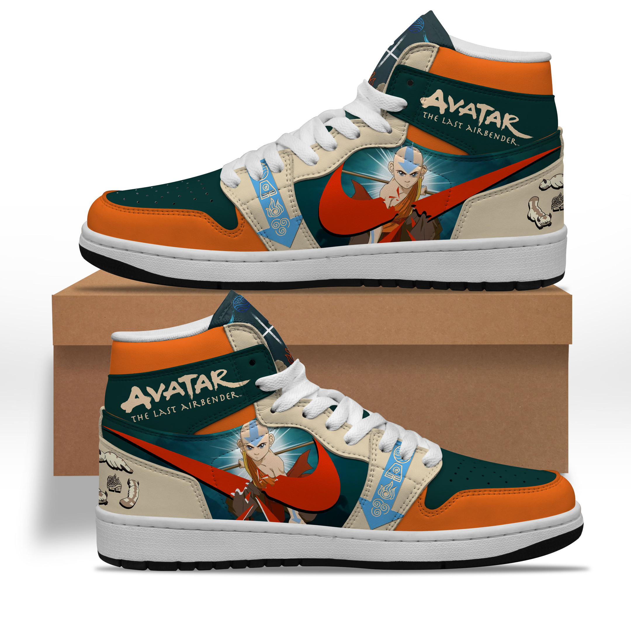 JWFancy Avatar the Last Airbender AJ1 High Sneakers Shoes For Men And Women