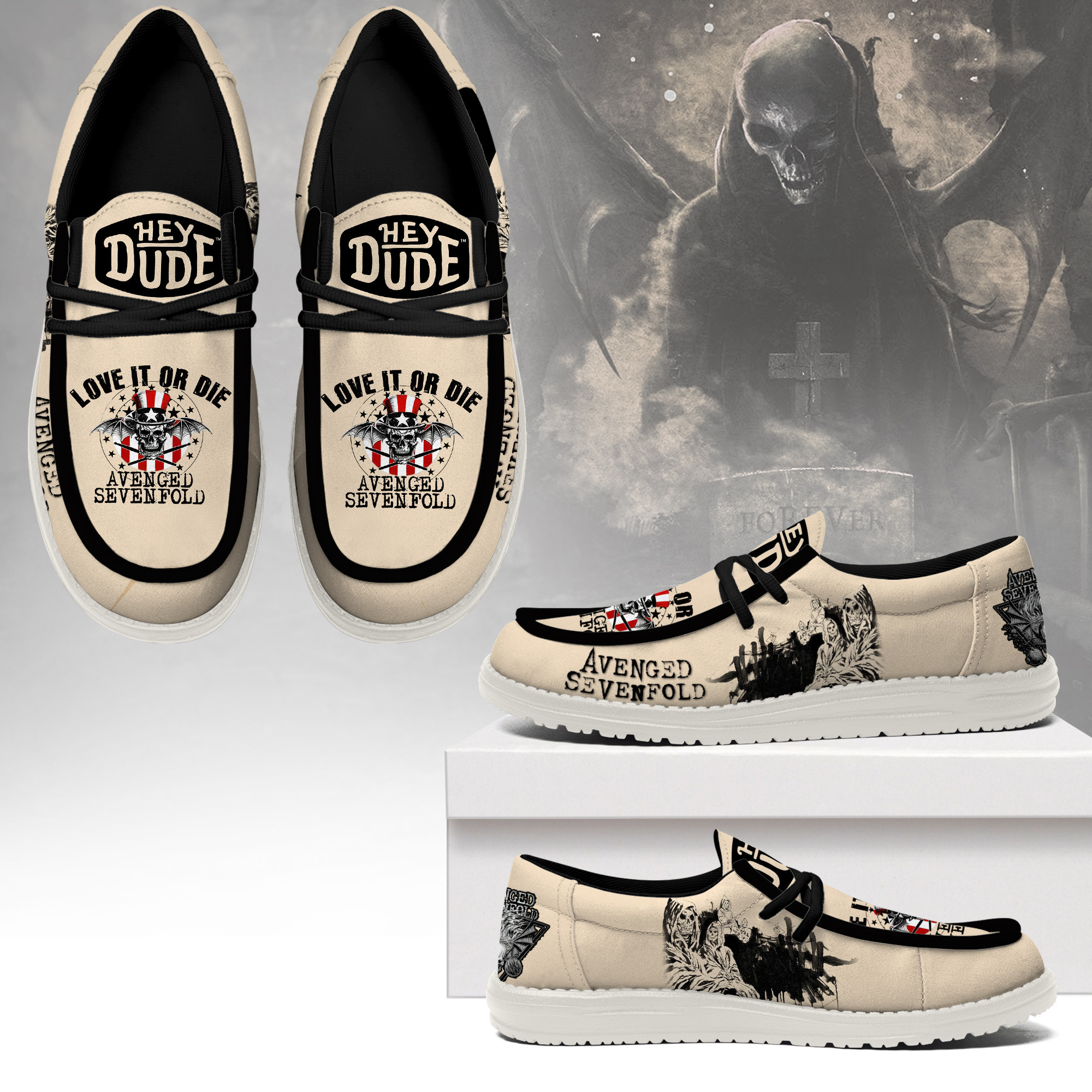JWFancy Avenged Sevenfold – Custom Name Hey Dude