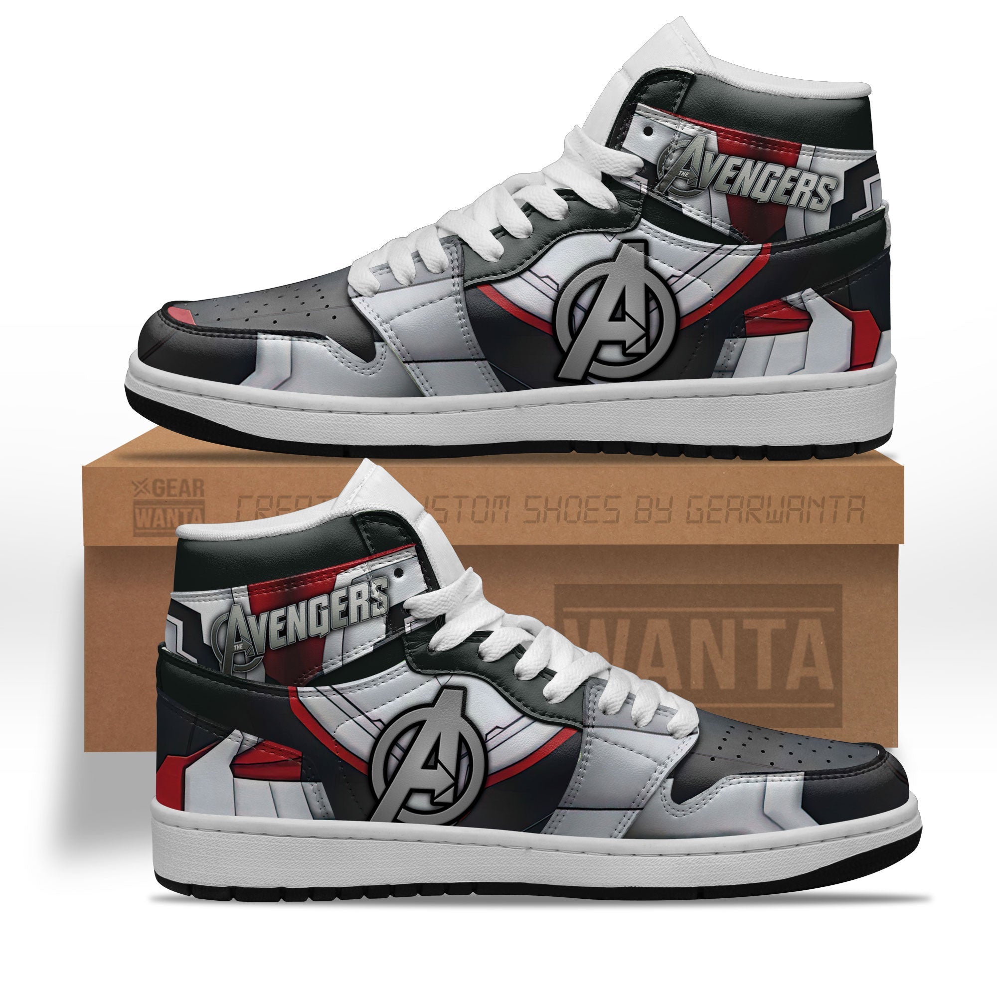 JWFancy Avengers AJ1 High Sneakers Shoes For Men And Women