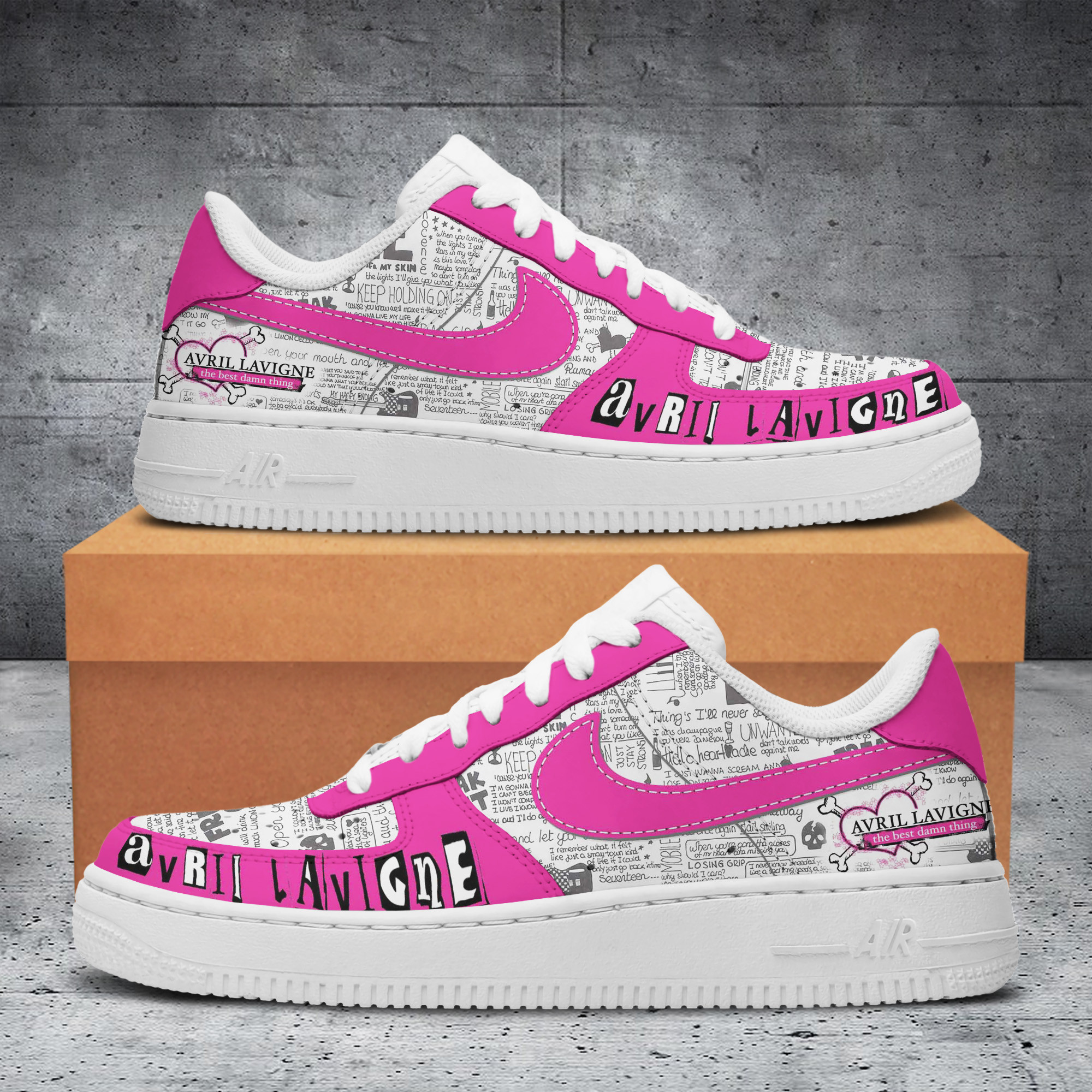 JWFancy Avril Lavigne Air Low-Top Sneakers Shoes For Men And Women