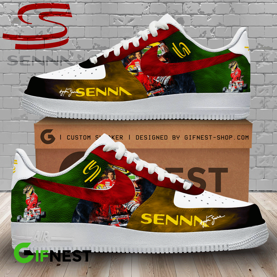 JWFancy Ayrton Senna Air Low-Top Sneakers Shoes For Men And Women