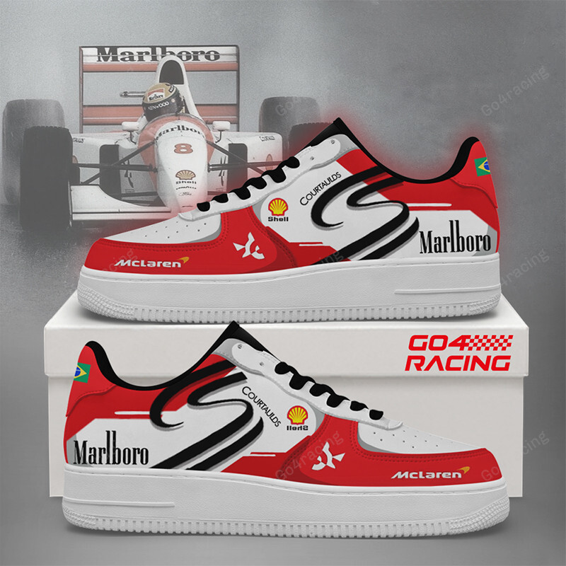 JWFancy Ayrton Senna Formula Air Low-Top Sneakers Shoes For Men And Women