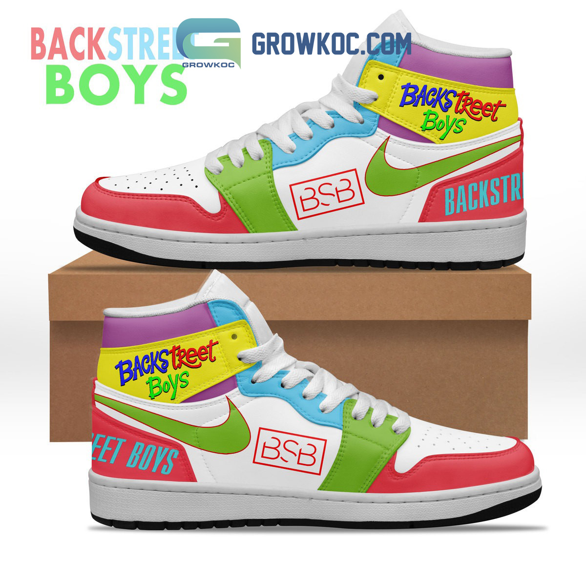 JWFancy Backstreet Boys AJ1 High Sneakers Shoes For Men And Women