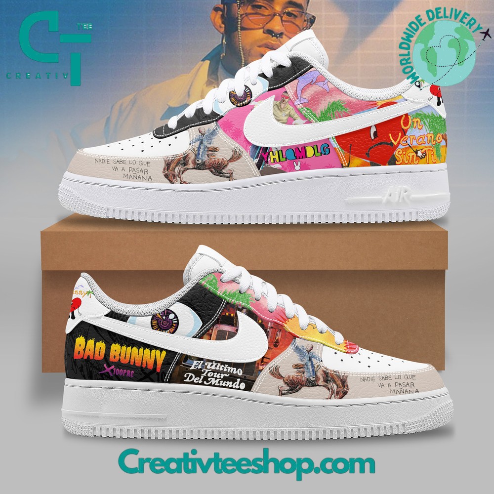 JWFancy Bad Bunny Air Low-Top Sneakers Shoes For Men And Women