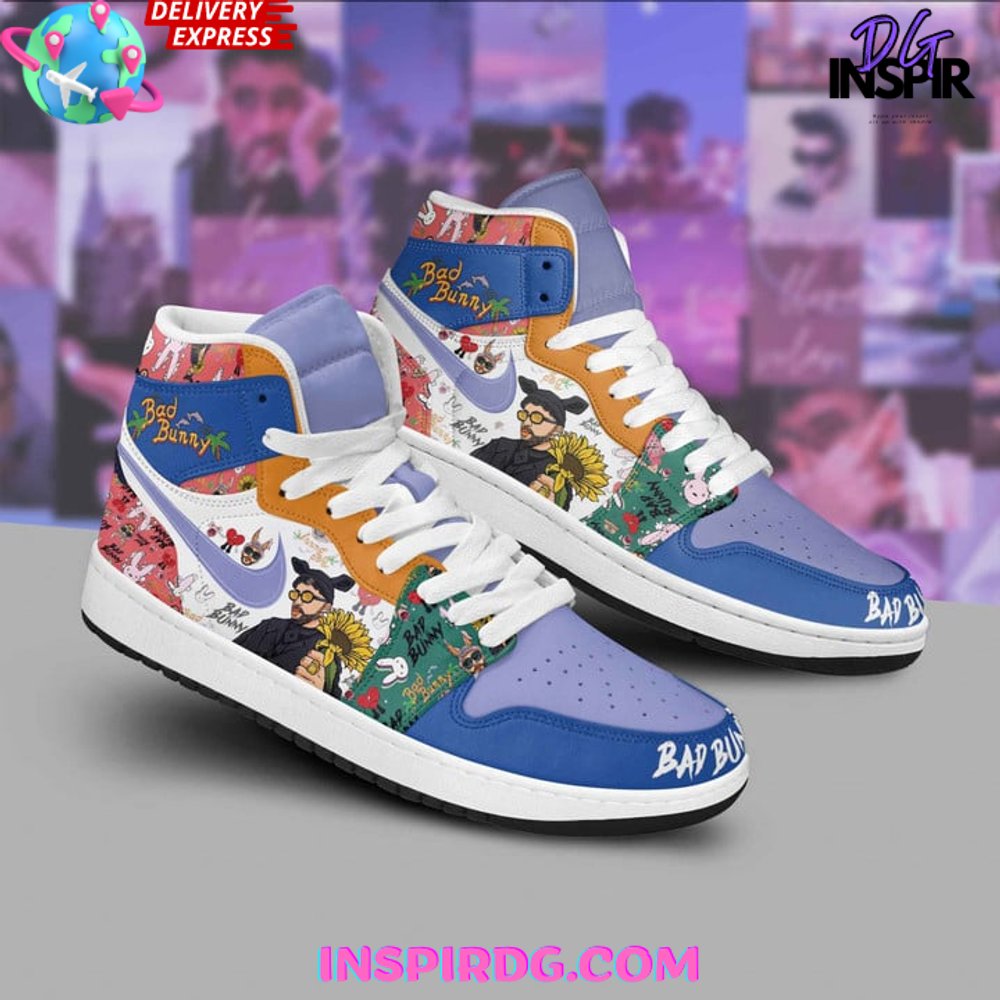 JWFancy Bad Bunny AJ1 High Sneakers Shoes For Men And Women