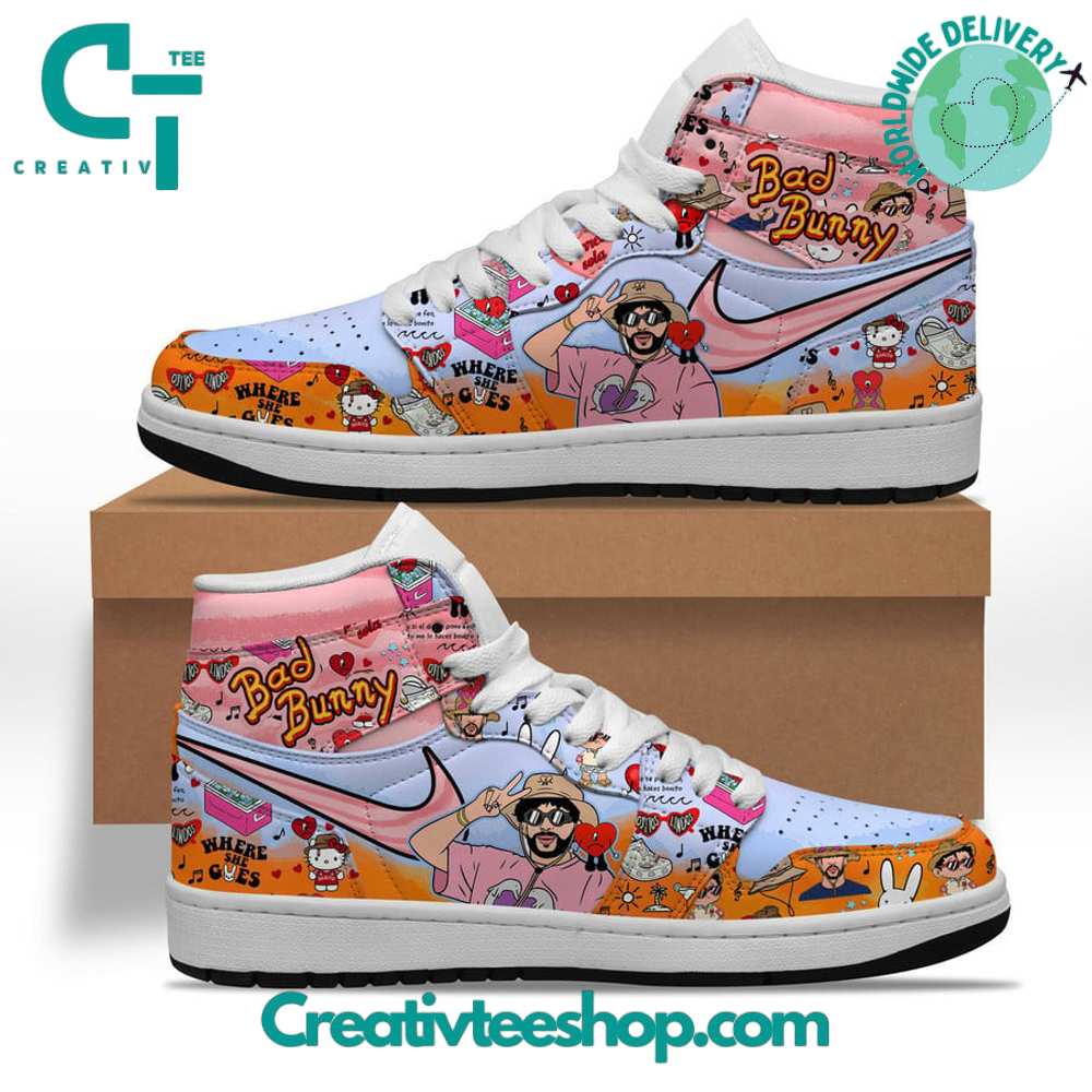 JWFancy Bad Bunny AJ1 High Sneakers Shoes For Men And Women