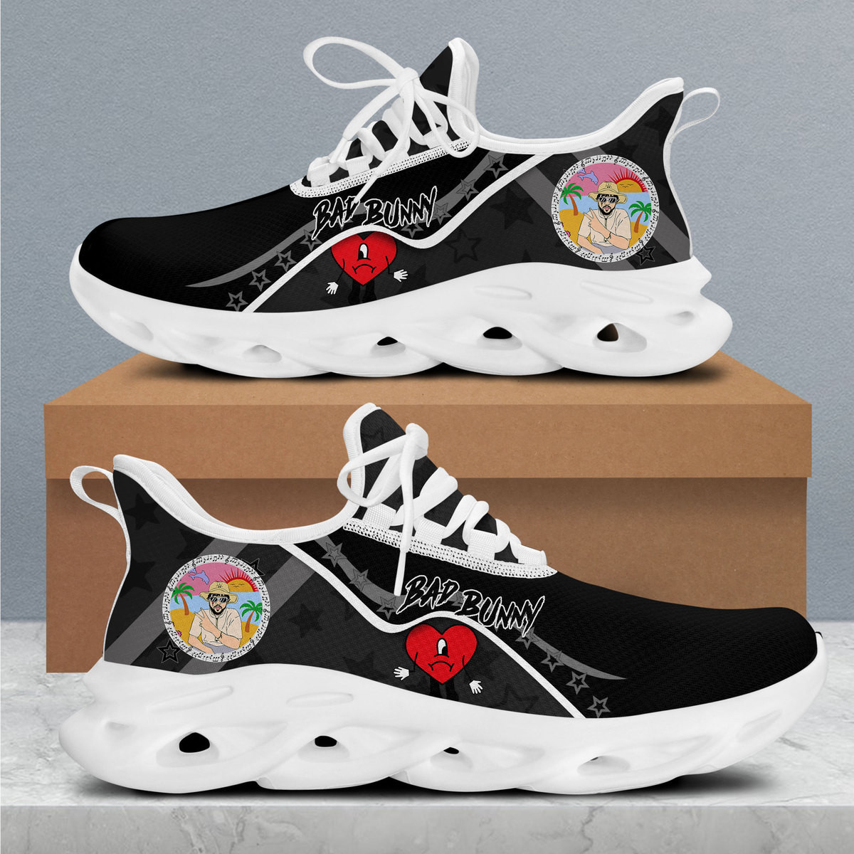 JWFancy Bad Bunny Max Soul Shoes Sneakers For Men And Women