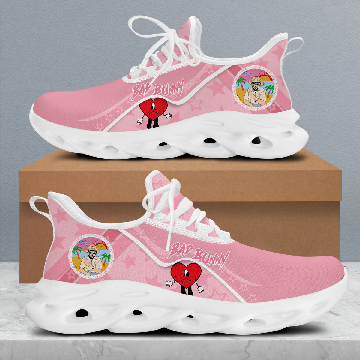 JWFancy Bad Bunny Max Soul Shoes Sneakers For Men And Women