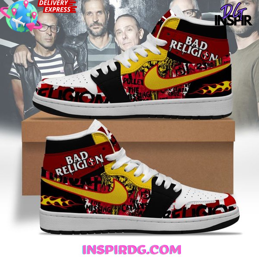 JWFancy Bad Religion AJ1 High Sneakers Shoes For Men And Women