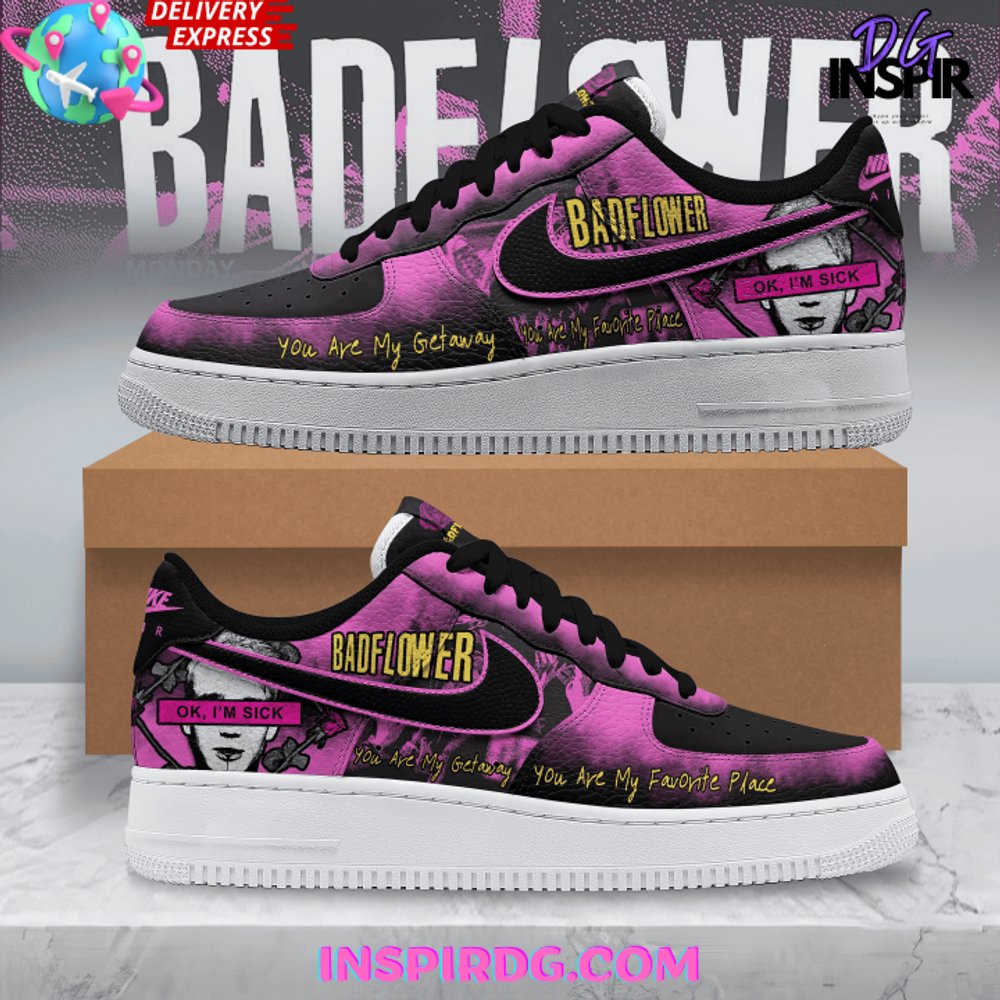 JWFancy Badflower Band Air Low-Top Sneakers Shoes For Men And Women