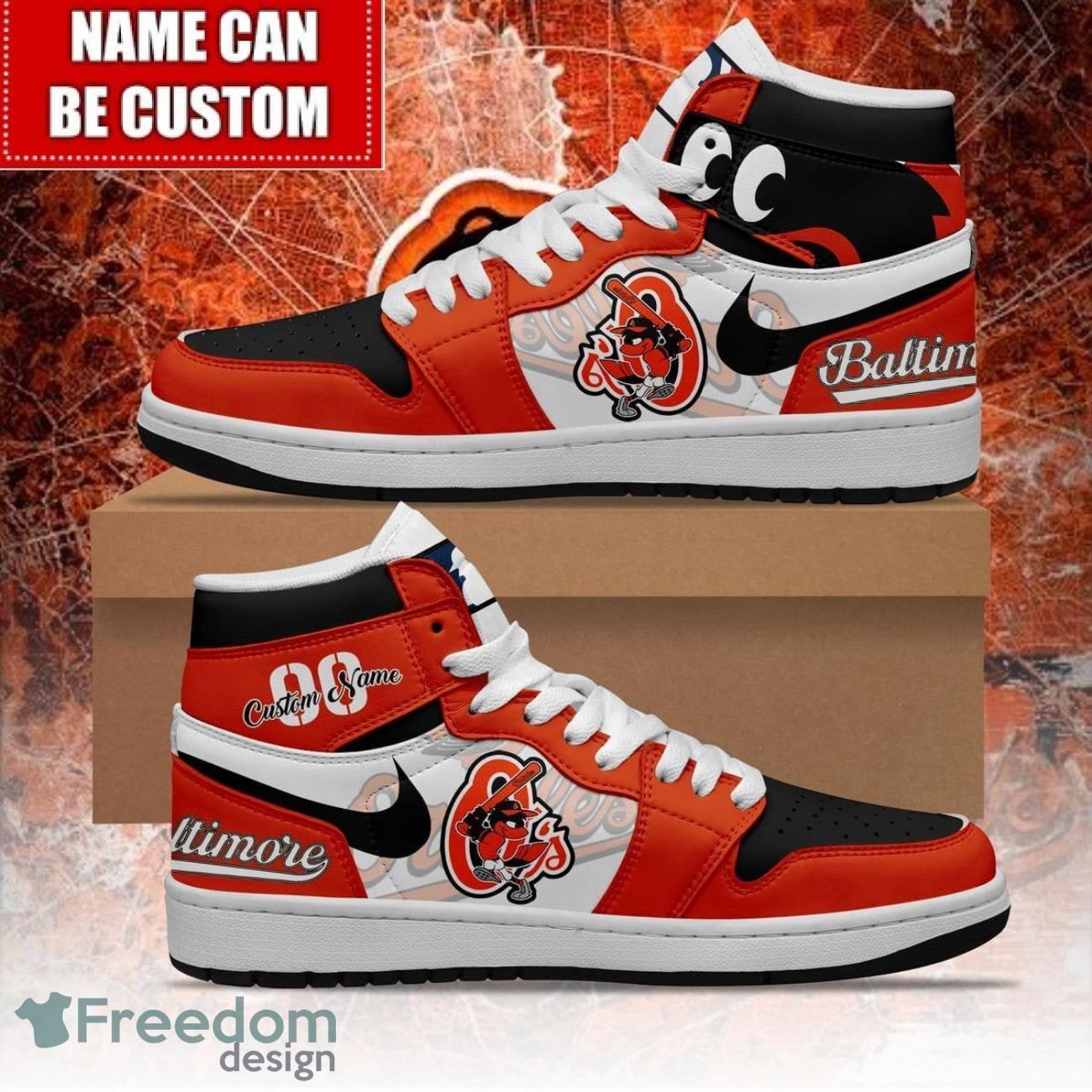 JWFancy Baltimore Orioles AJ1 High Sneakers Shoes For Men And Women