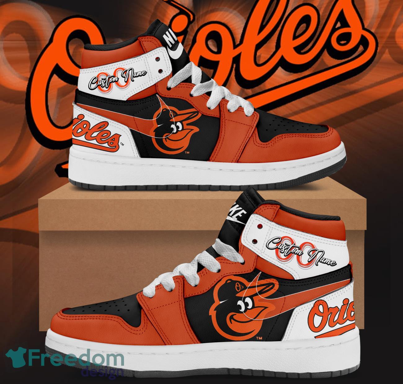 JWFancy Baltimore Orioles AJ1 High Sneakers Shoes For Men And Women