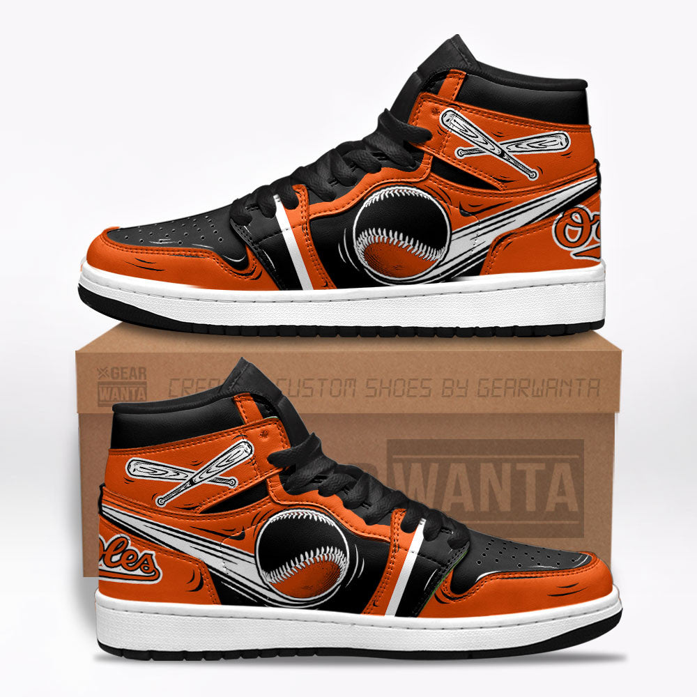 JWFancy Baltimore Orioles AJ1 High Sneakers Shoes For Men And Women