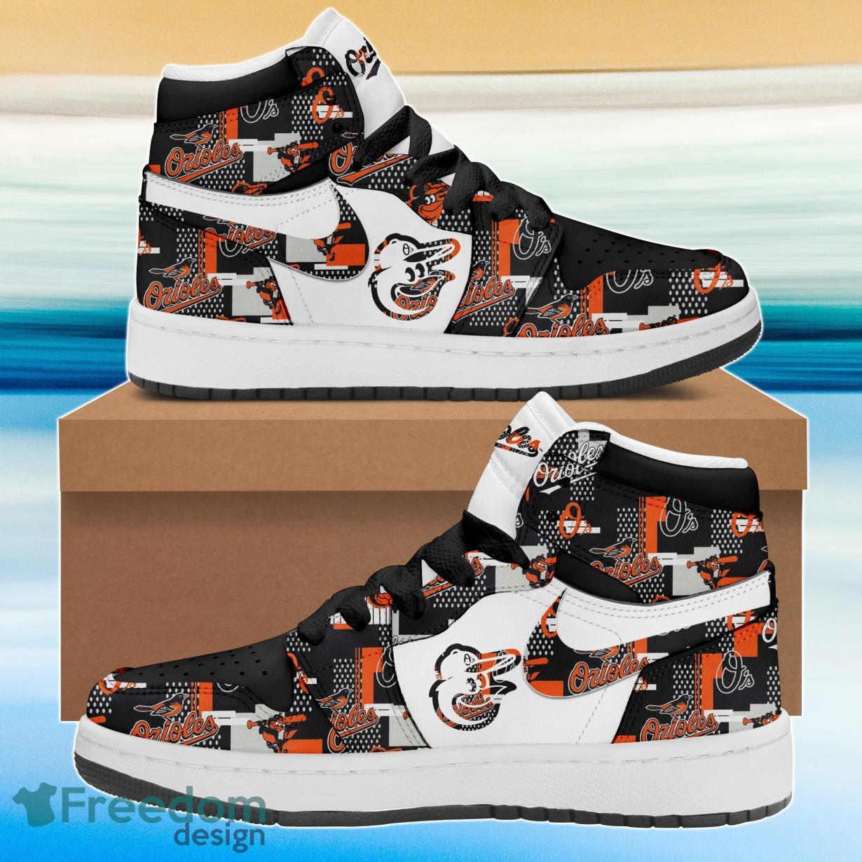 JWFancy Baltimore Orioles AJ1 High Sneakers Shoes For Men And Women