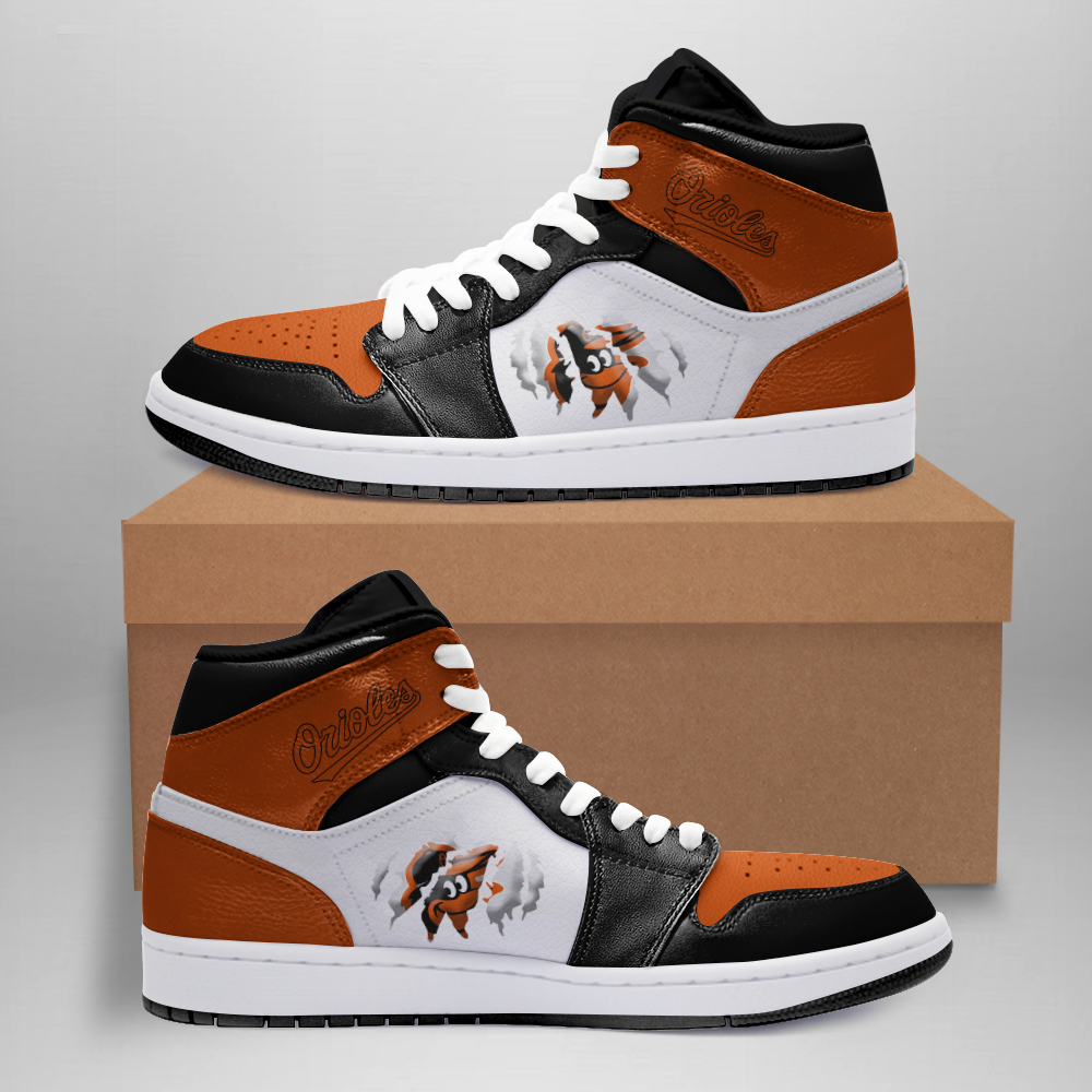 JWFancy Baltimore Orioles AJ1 High Sneakers Shoes For Men And Women