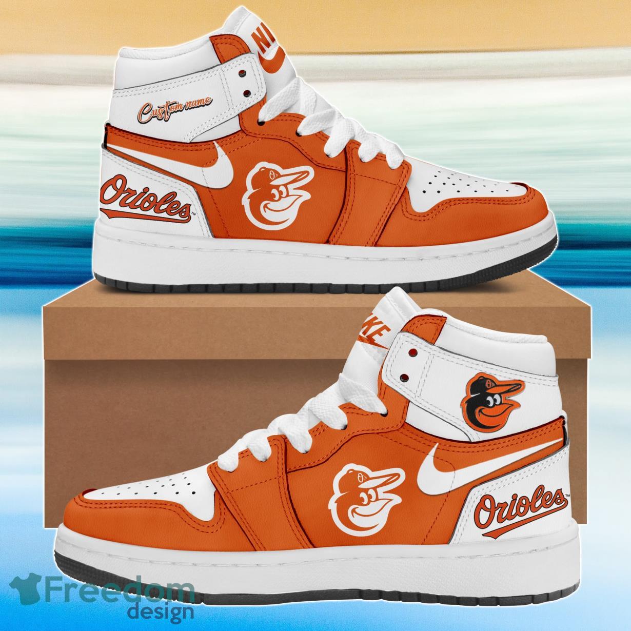 JWFancy Baltimore Orioles AJ1 High Sneakers Shoes For Men And Women