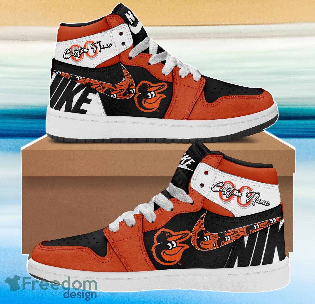 JWFancy Baltimore Orioles AJ1 High Sneakers Shoes For Men And Women