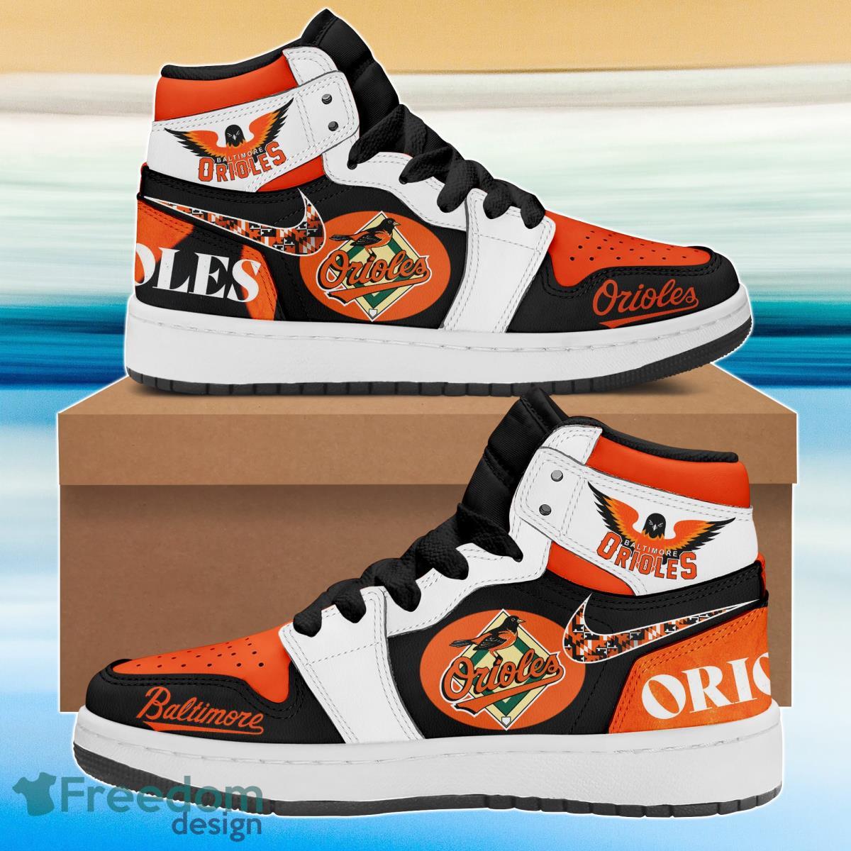 JWFancy Baltimore Orioles AJ1 High Sneakers Shoes For Men And Women