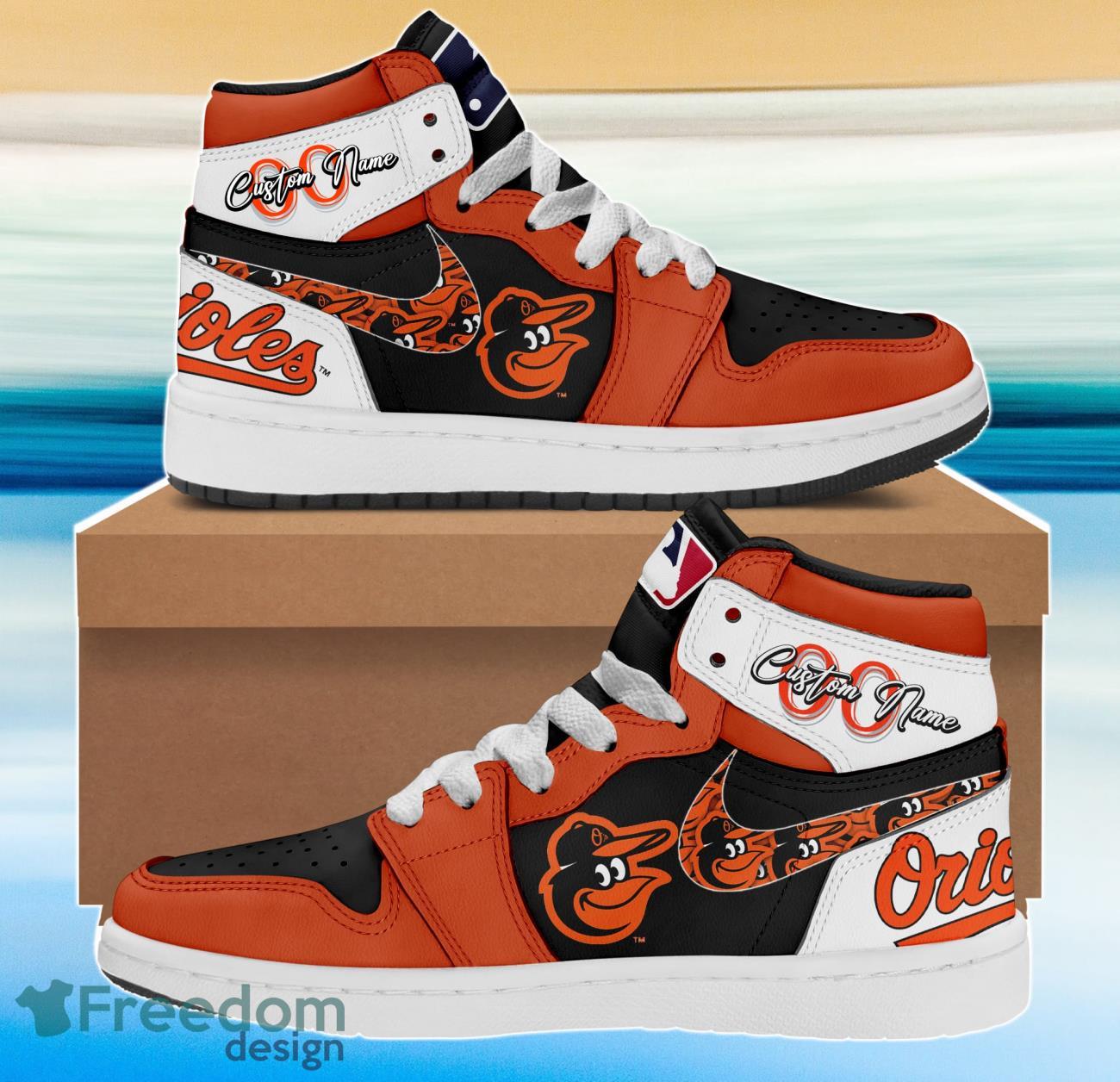 JWFancy Baltimore Orioles AJ1 High Sneakers Shoes For Men And Women
