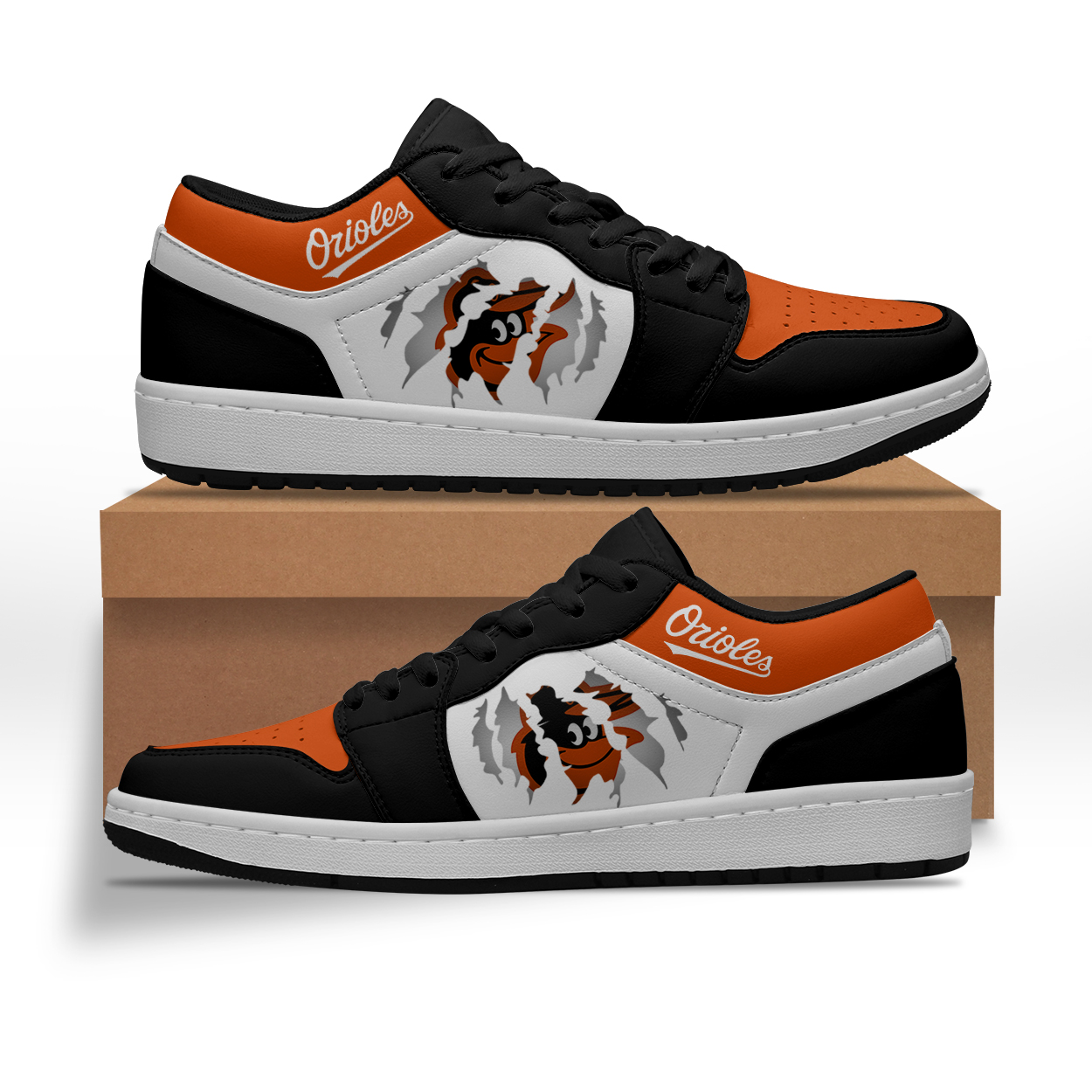 JWFancy Baltimore Orioles AJ1 Low Sneakers Shoes For Men And Women