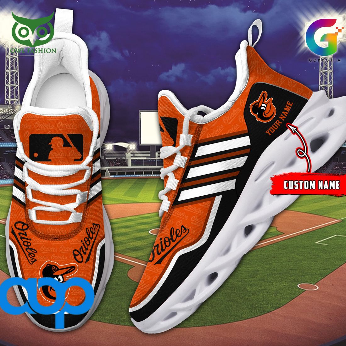 JWFancy Baltimore Orioles Max Soul Shoes Sneakers For Men And Women