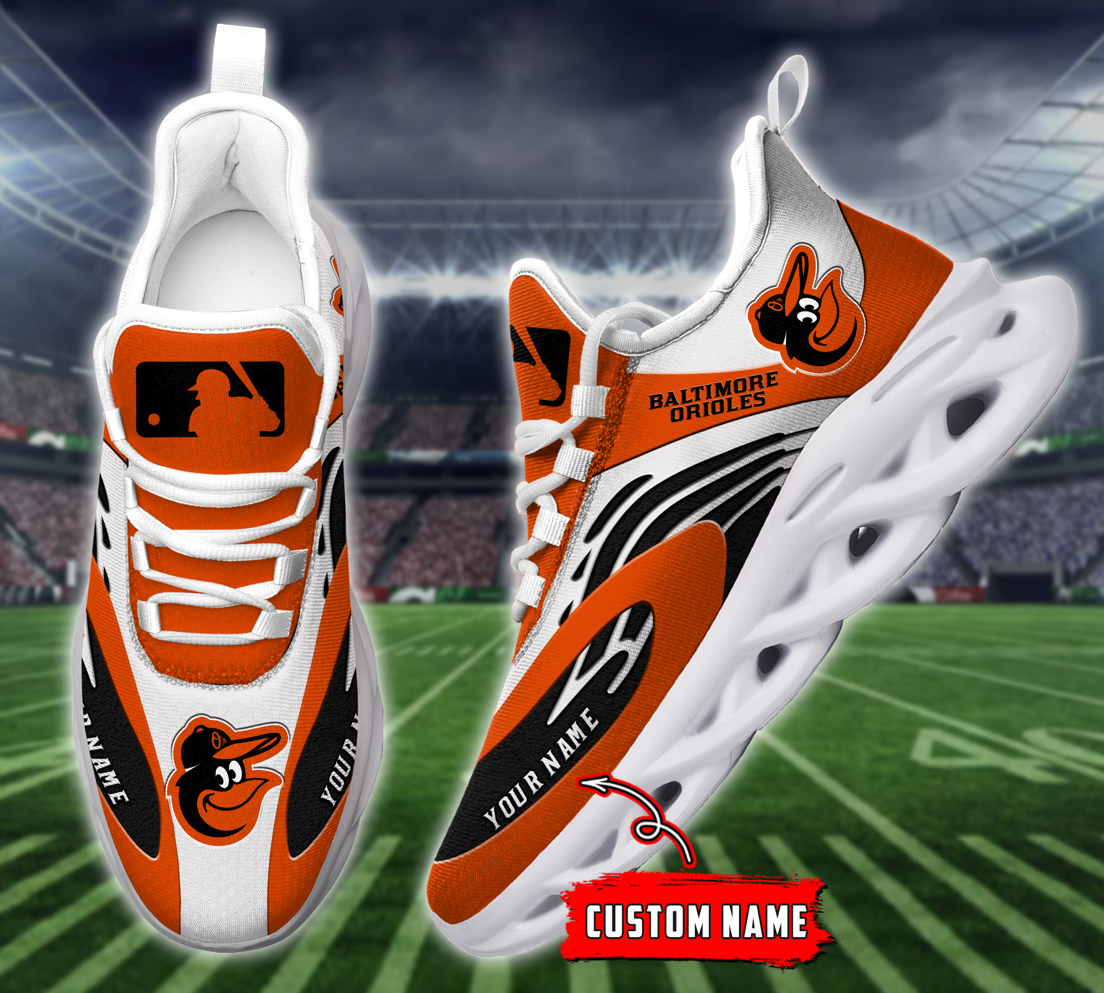 JWFancy Baltimore Orioles MLB Max Soul Shoes Sneakers For Men And Women