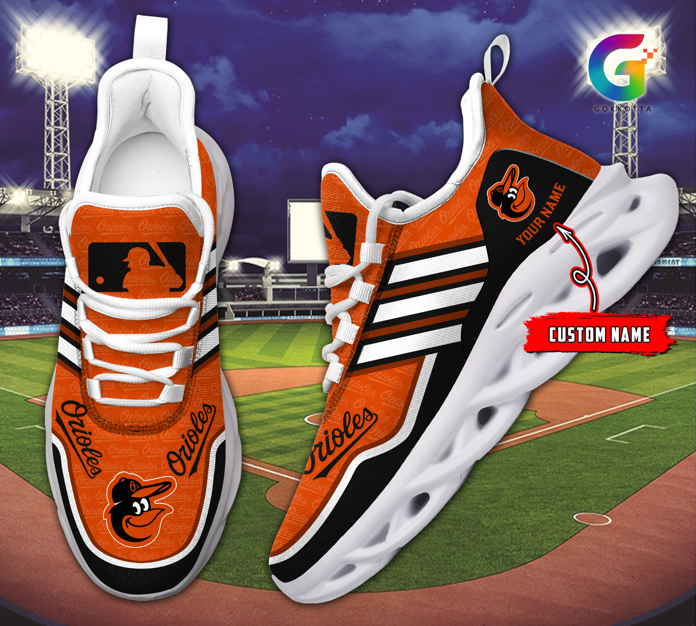 JWFancy Baltimore Orioles MLB Max Soul Shoes Sneakers For Men And Women