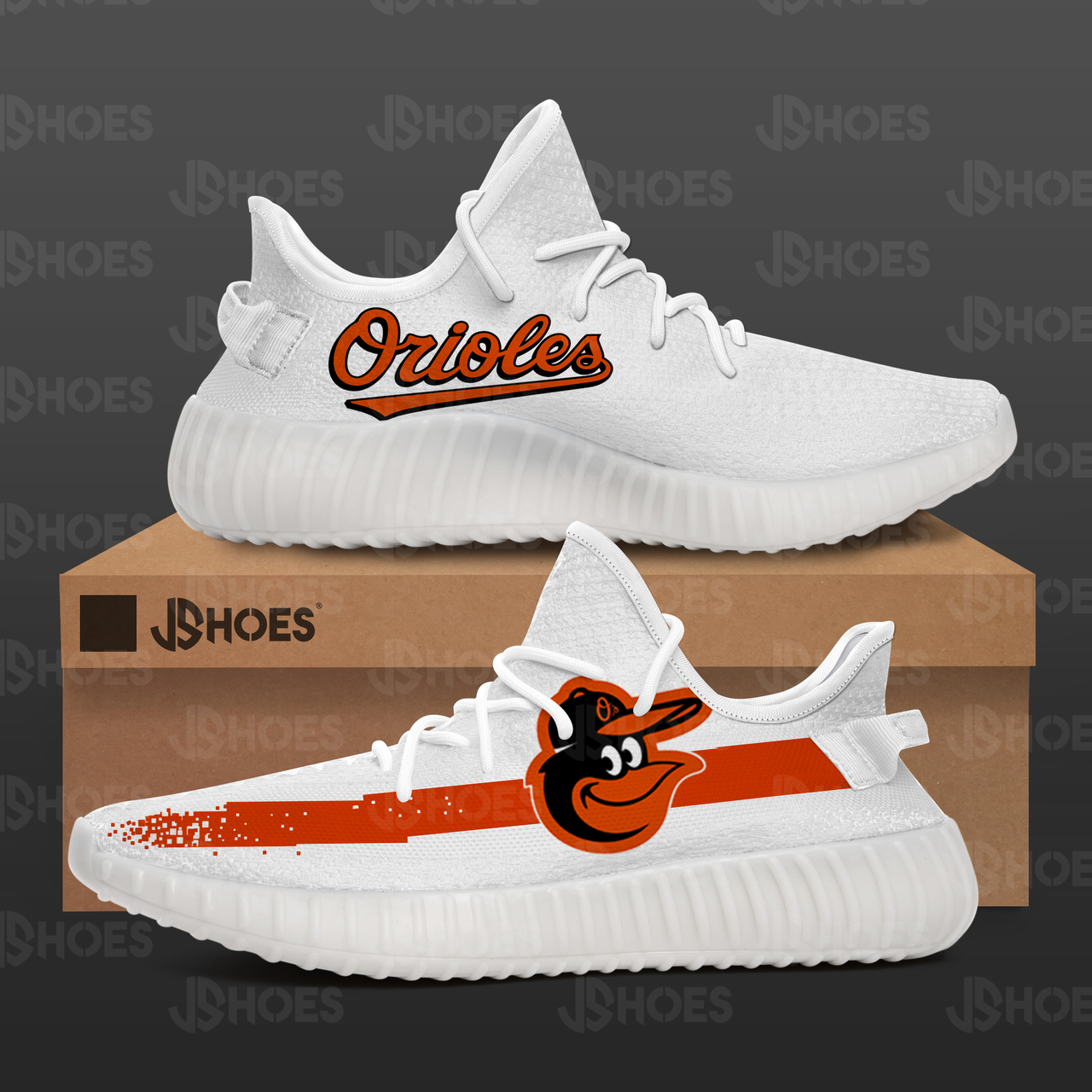 JWFancy Baltimore Orioles Yeezy Boost Shoes For Men And Women
